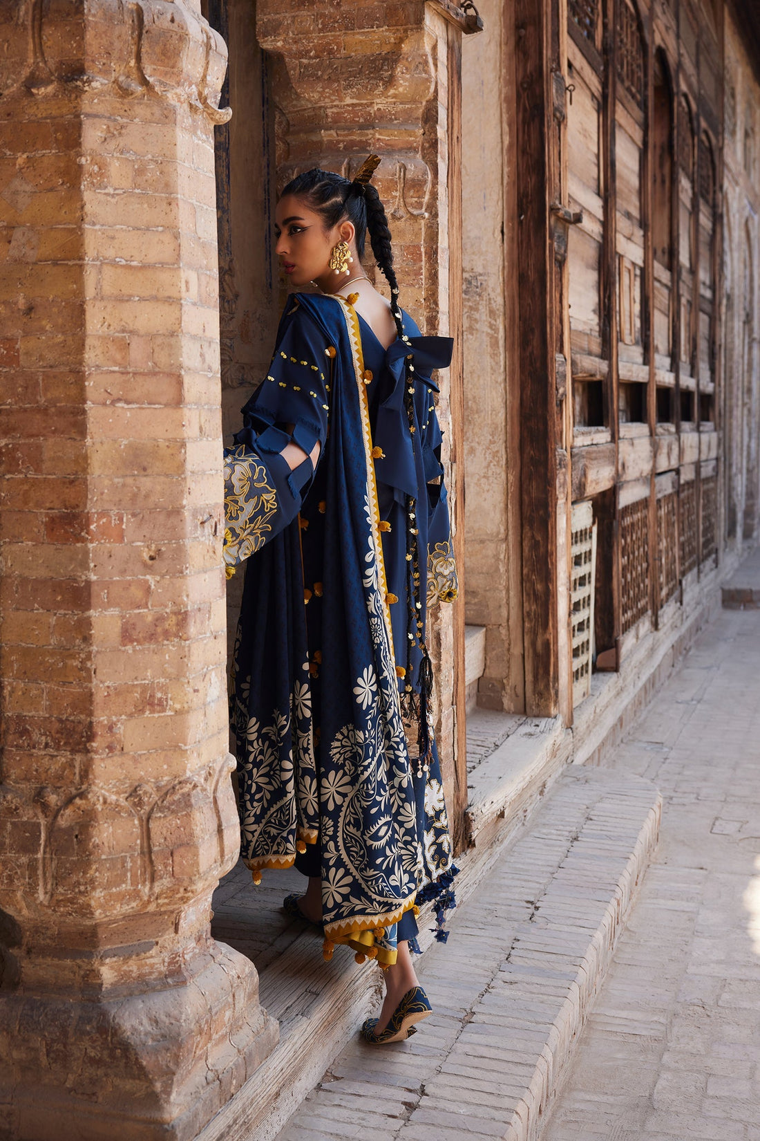 Elan | Luxury Lawn 25 | SOLENE (EL25-03 B) - by - Libasekhas UK - Registered Vendor of : Elan - 100% Original Designer Dresss