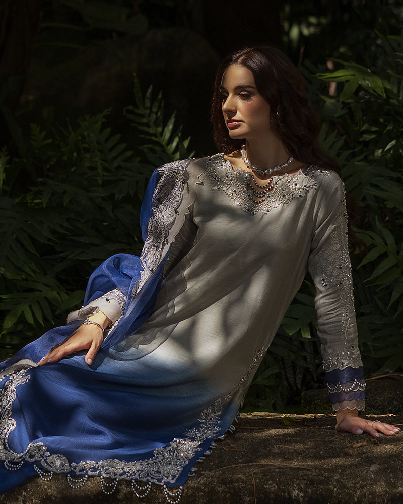 Ain | Cascade Party Wears | AN-104 - by - Libasekhas UK - Registered Vendor of : Ain - 100% Original Designer Dresss