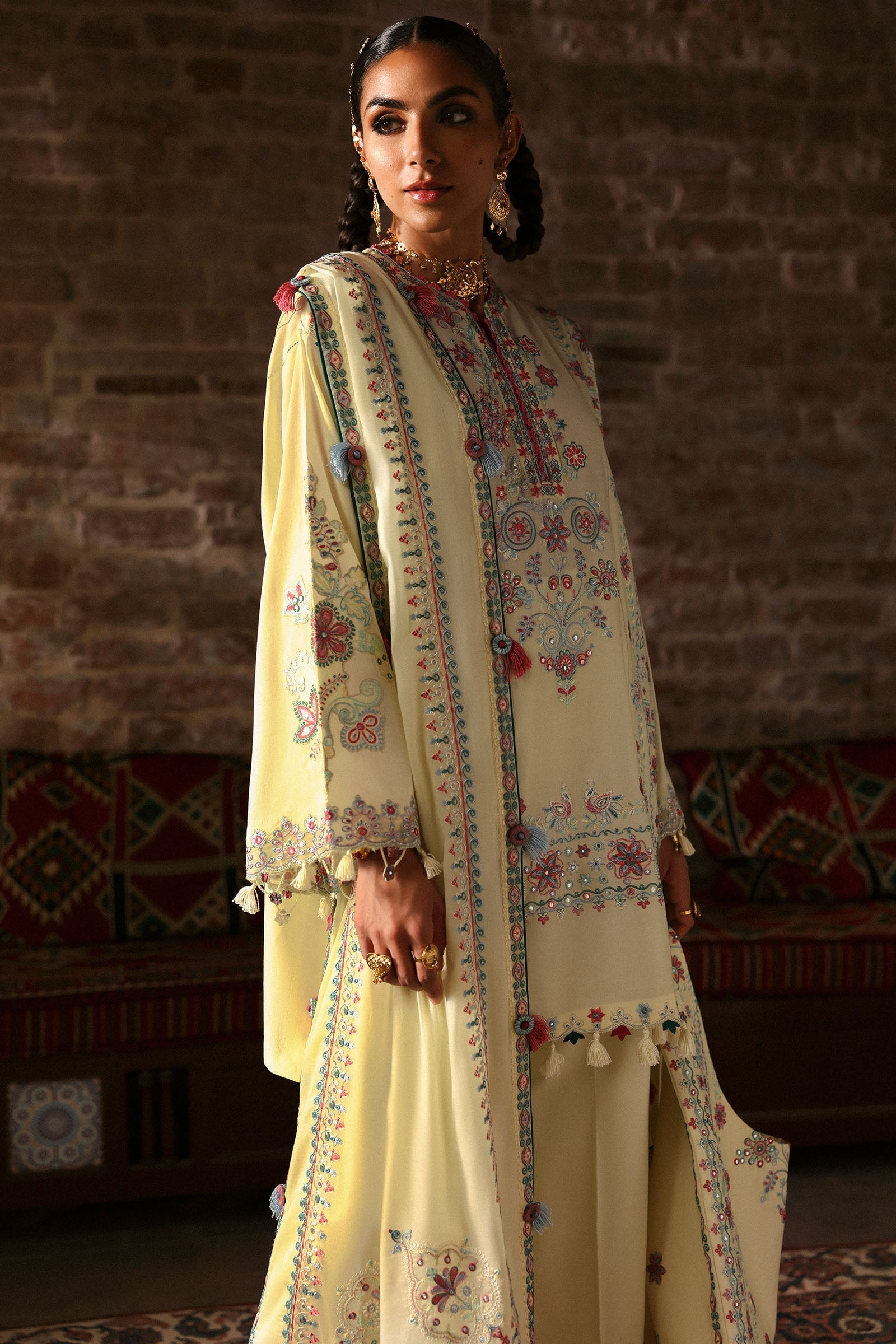 Zaha | Festive Lawn 25 | MEHERBANO (ZF-25-01) - by - Libasekhas UK - Registered Vendor of : Zaha - 100% Original Designer Dresss