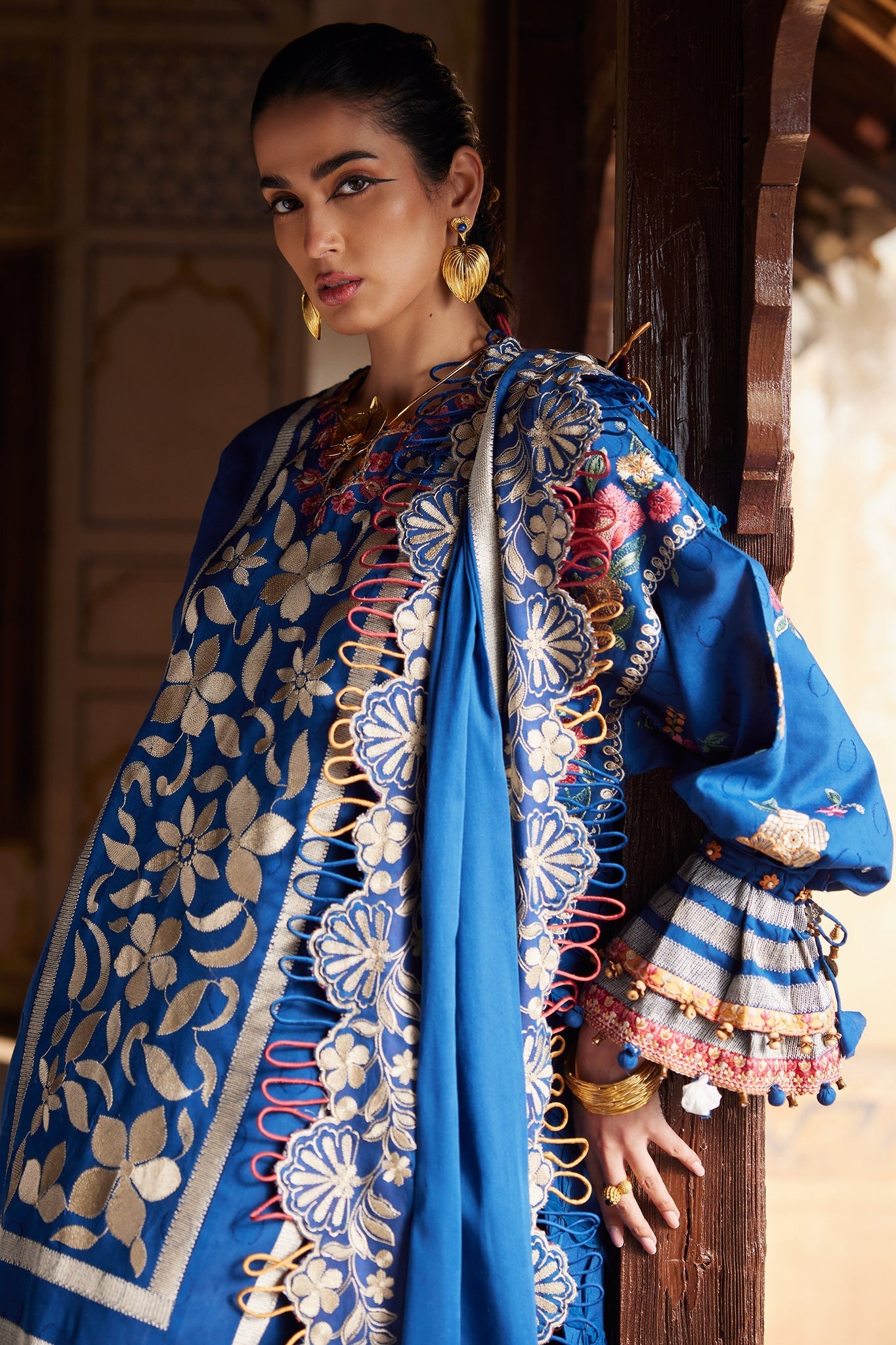 Elan | Luxury Lawn 25 | AURELIA (EL25-08 A) - by - Libasekhas UK - Registered Vendor of : Elan - 100% Original Designer Dresss