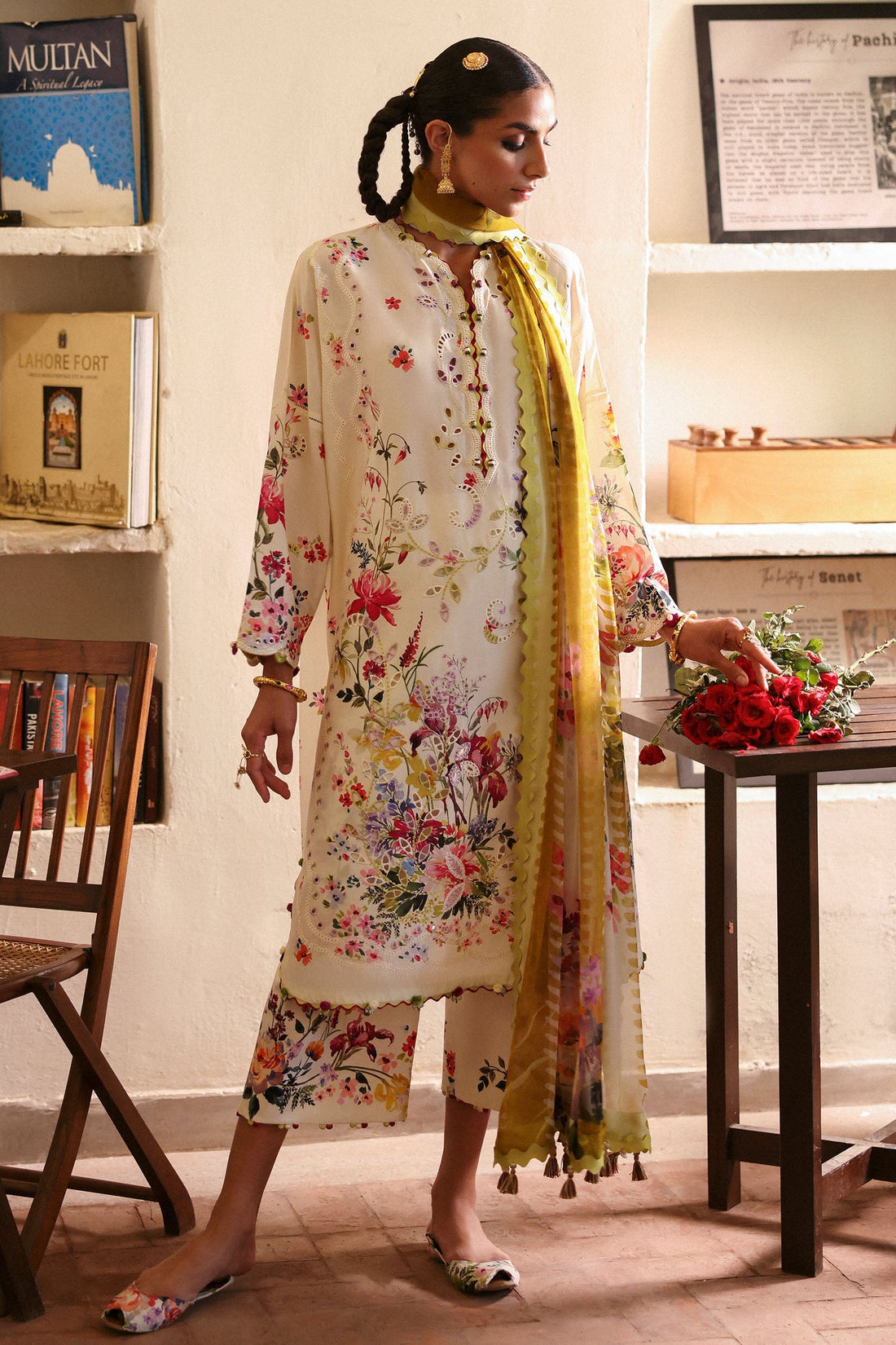 Zaha | Festive Lawn 25 | CHANDNI (ZF-25-10) - by - Libasekhas UK - Registered Vendor of : zaha - 100% Original Designer Dresss