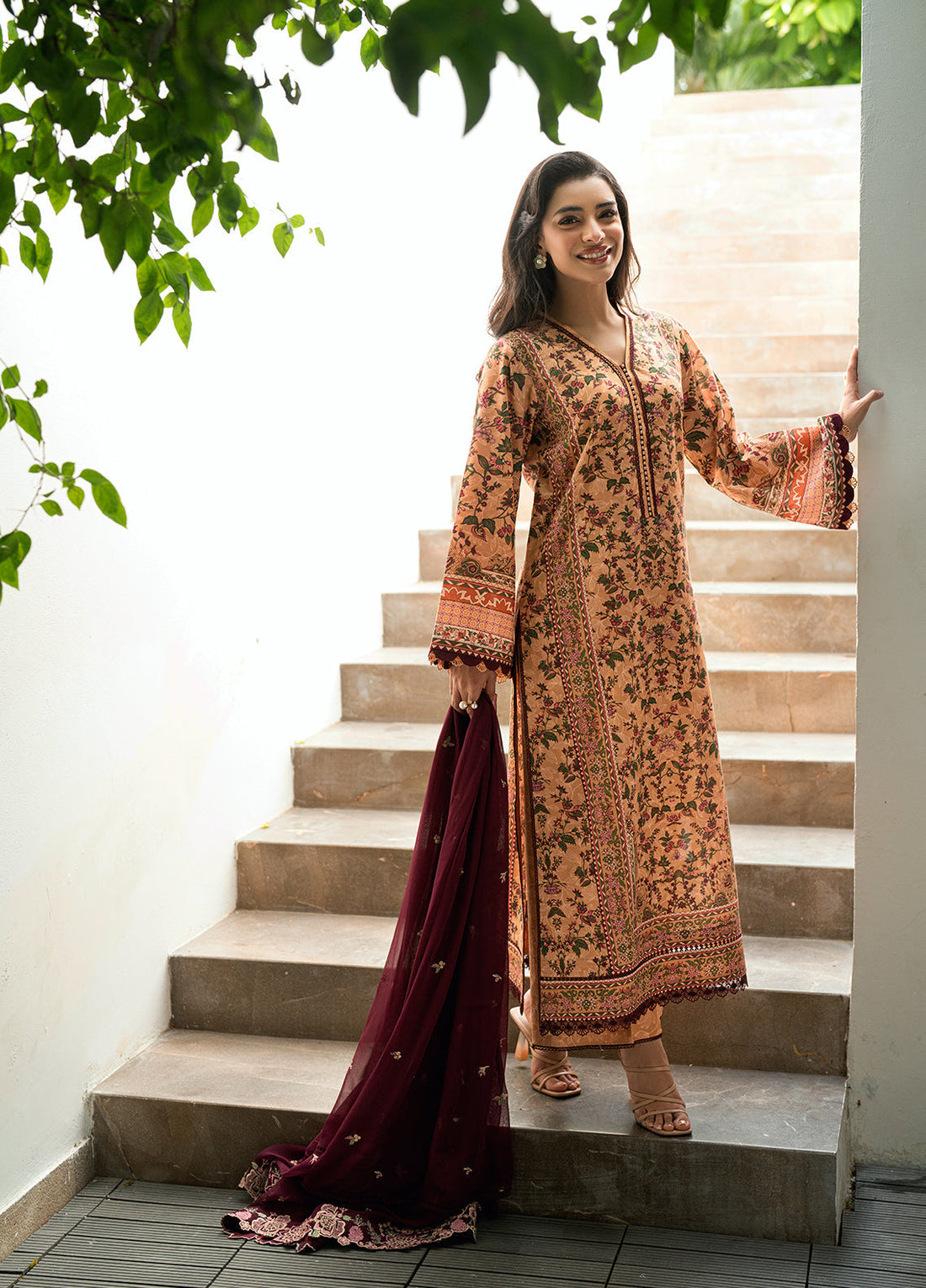 Sahane | Virelle The Lawn Edit | CG50001 Wildflower - by Libasekhas UK - Registered Vendor of : Sahane - 100% Original Designer Dress