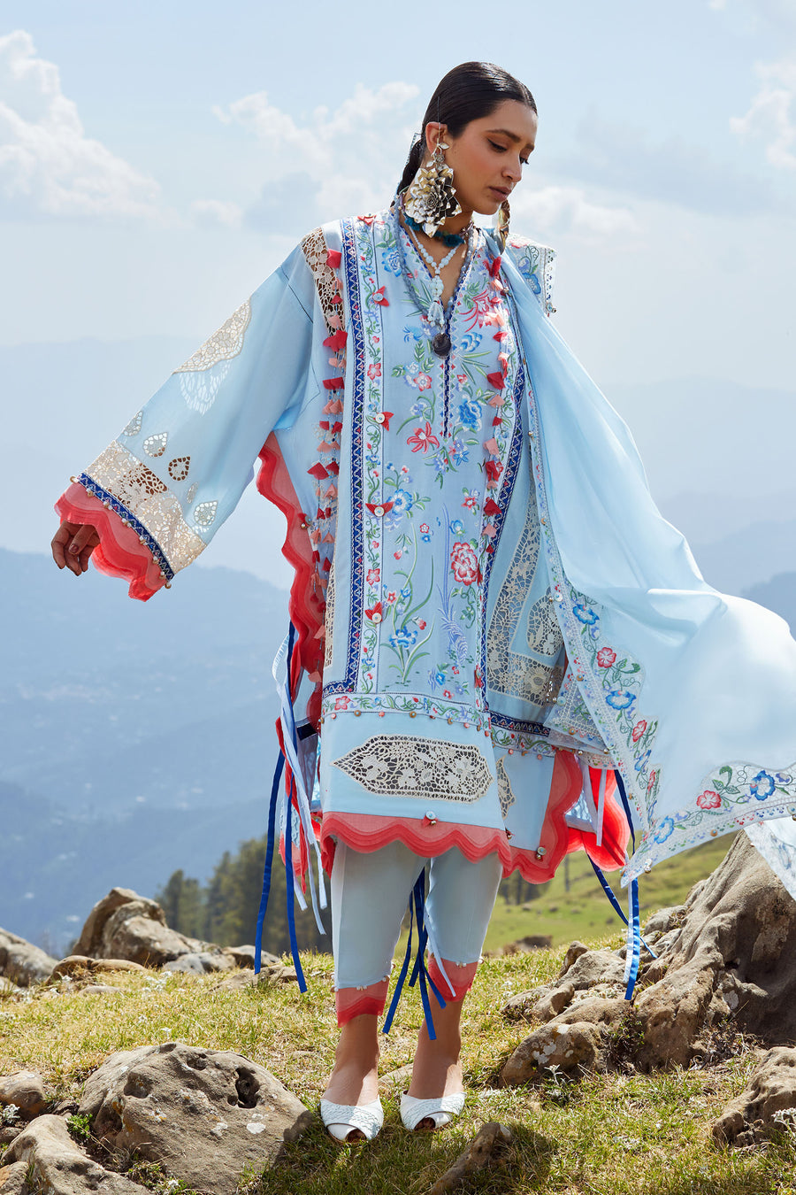 Elan | Kashmee Legacy Lawn 26 |NEELUNE (EL26-05 B) - by Libasekhas UK - Registered Vendor of : Elan - 100% Original Designer Dress
