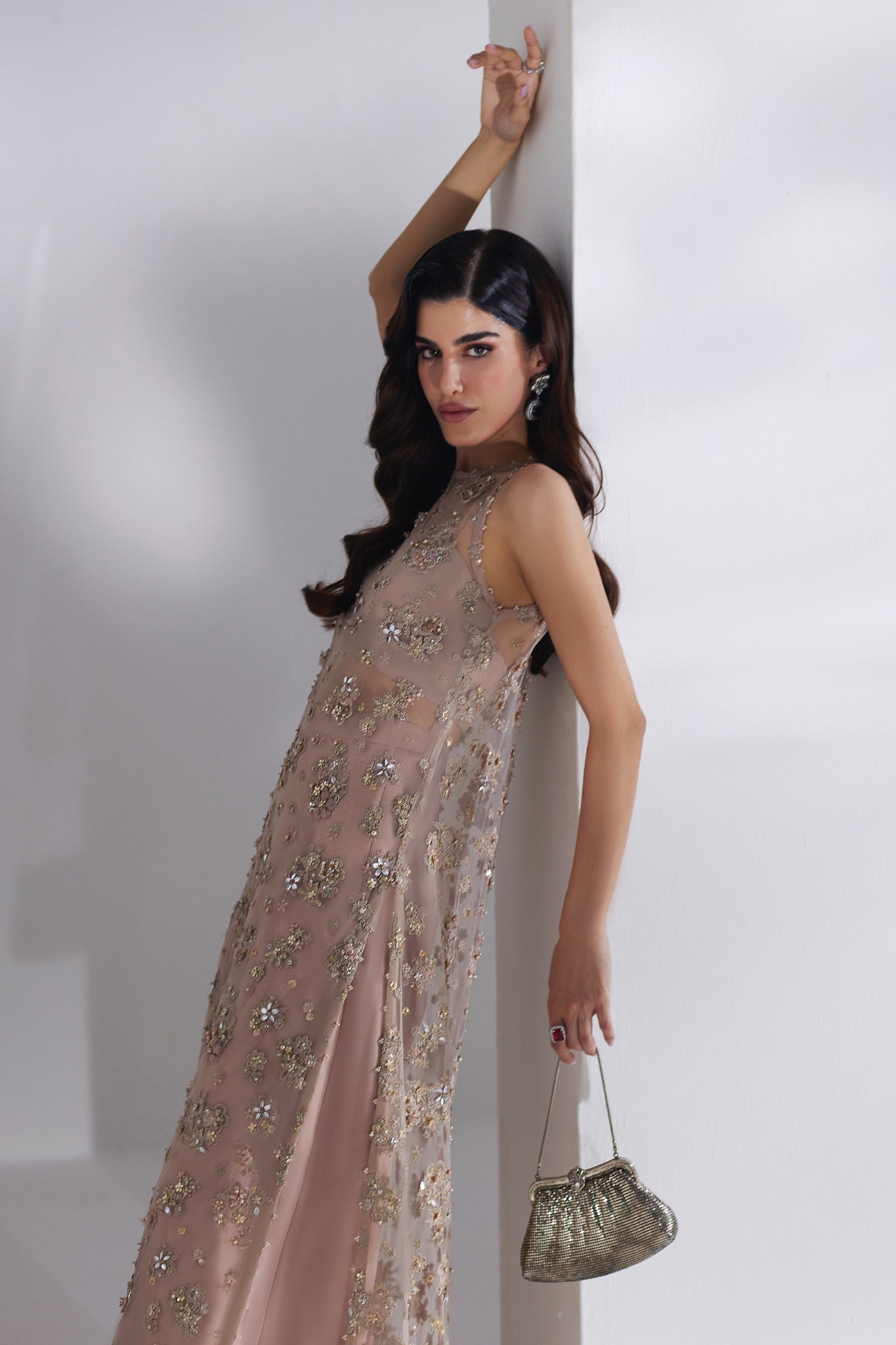 Elan | Luxury Wedding Wears | BRUME ROSEE (EP-20885) - by Libasekhas UK - Registered Vendor of : Elan - 100% Original Designer Dress