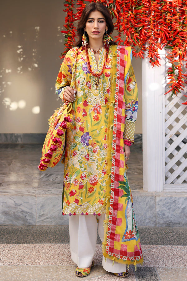 Zaha | Lawn 25 | ZARAAH (ZL25-08 A) - by - Libasekhas UK - Registered Vendor of : Zaha - 100% Original Designer Dresss