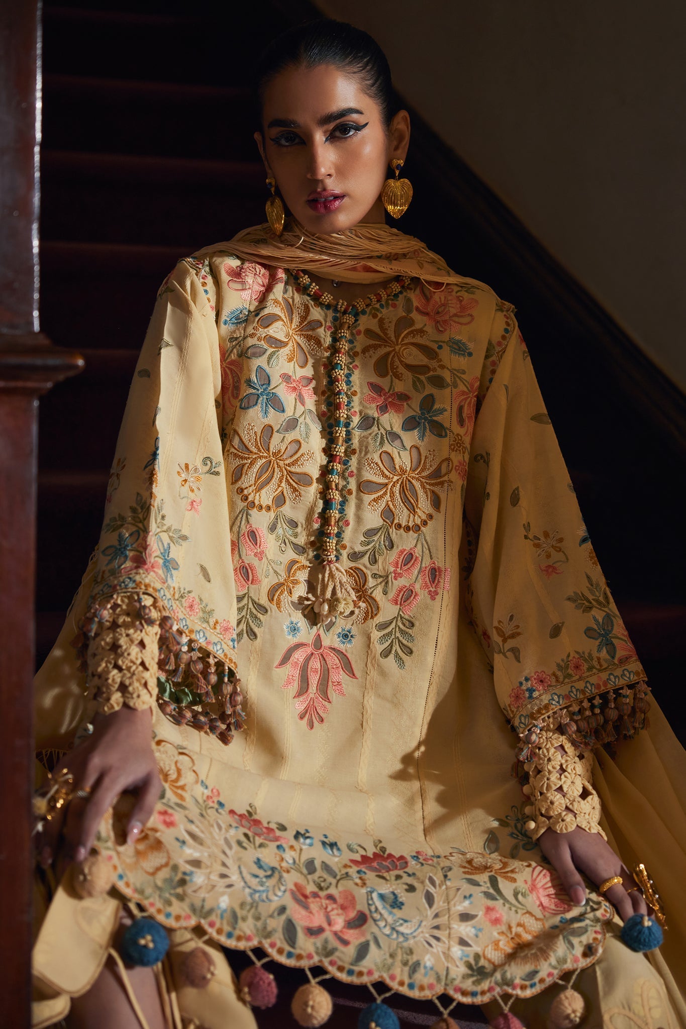 Elan | Luxury Lawn 25 | ZAHARA (EL25-07 A) - by - Libasekhas UK - Registered Vendor of : Elan - 100% Original Designer Dresss