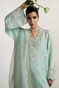 Elan I Vital Ornee I BLEU SERENITE (EV-21359) - by Libasekhas UK - Registered Vendor of : Elan - 100% Original Designer Dress