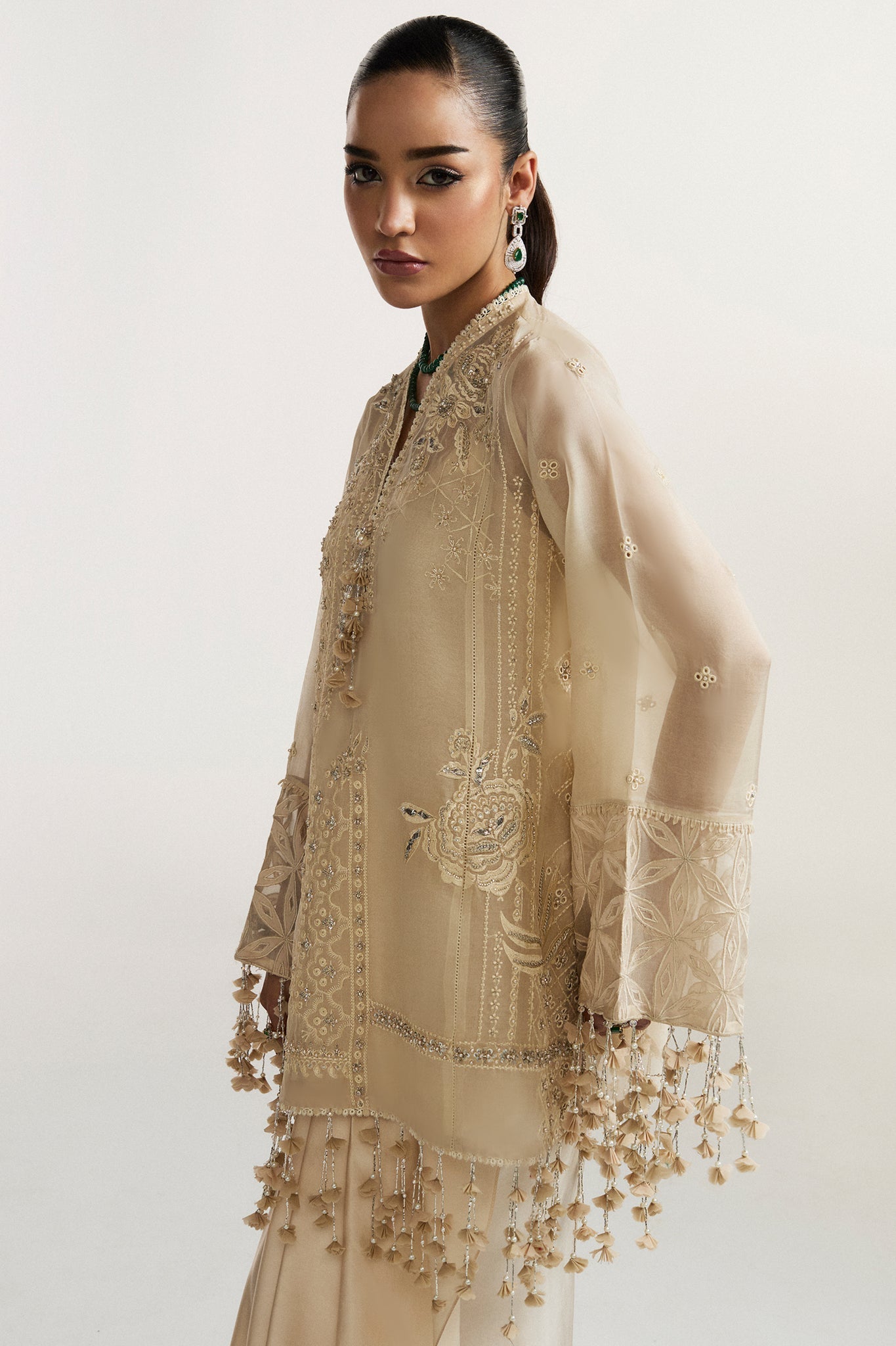 Elan I Vital Ornee I SOLENNE D'OR (EV-21356) - by Libasekhas UK - Registered Vendor of : Elan - 100% Original Designer Dress