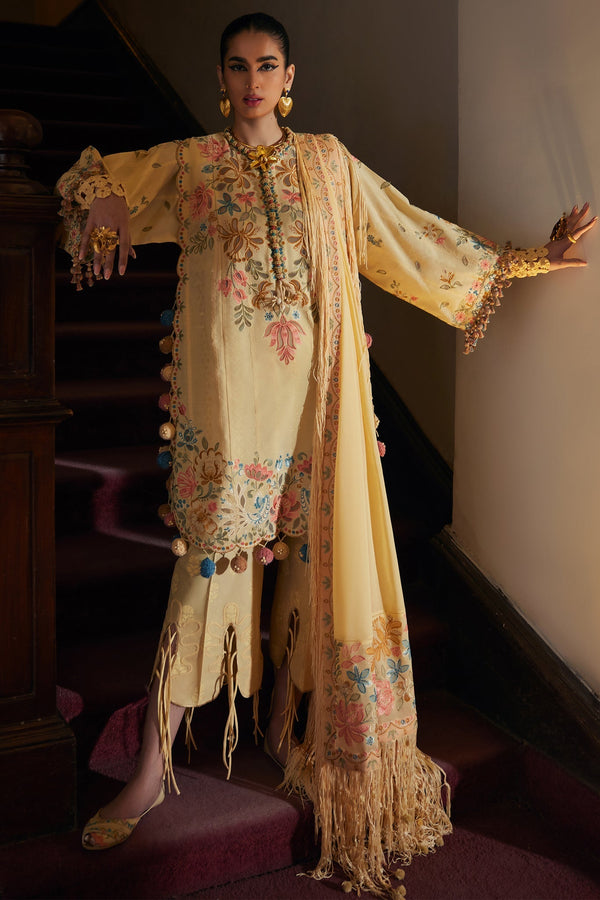 Elan | Luxury Lawn 25 | ZAHARA (EL25-07 A) - by - Libasekhas UK - Registered Vendor of : Elan - 100% Original Designer Dresss