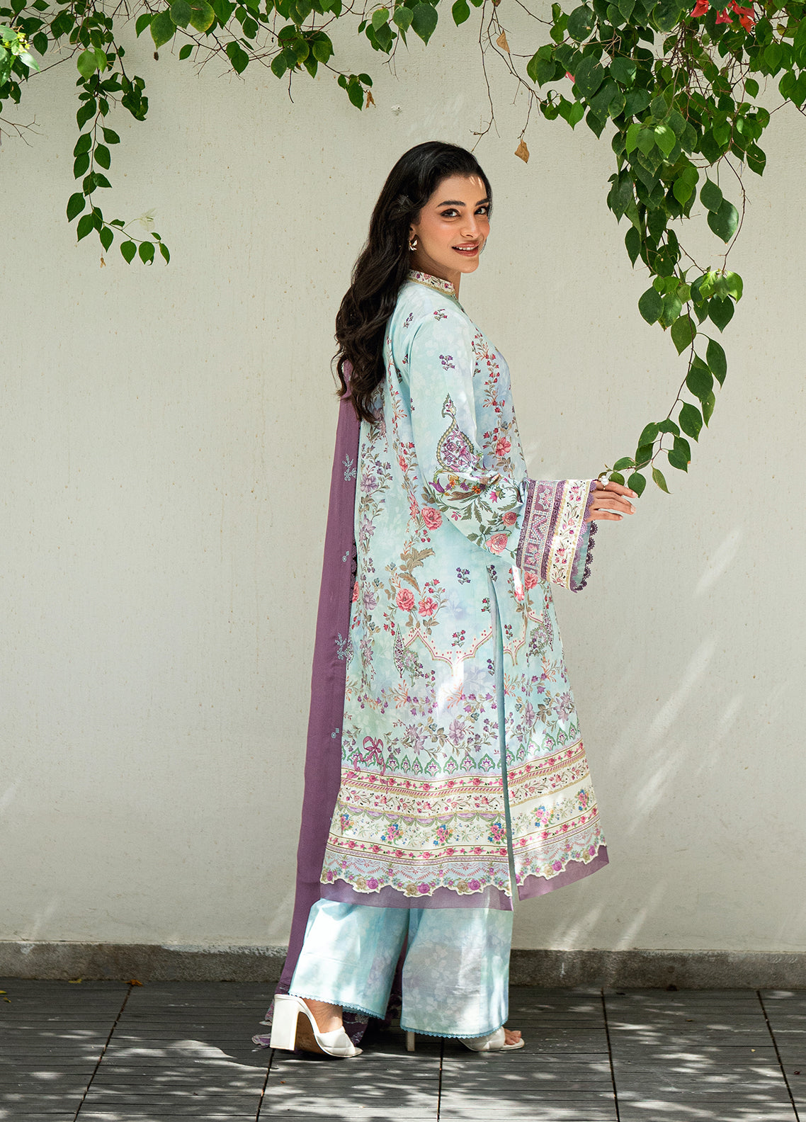 Sahane | Virelle The Lawn Edit | CG50002 Emily - by Libasekhas UK - Registered Vendor of : Sahane - 100% Original Designer Dress
