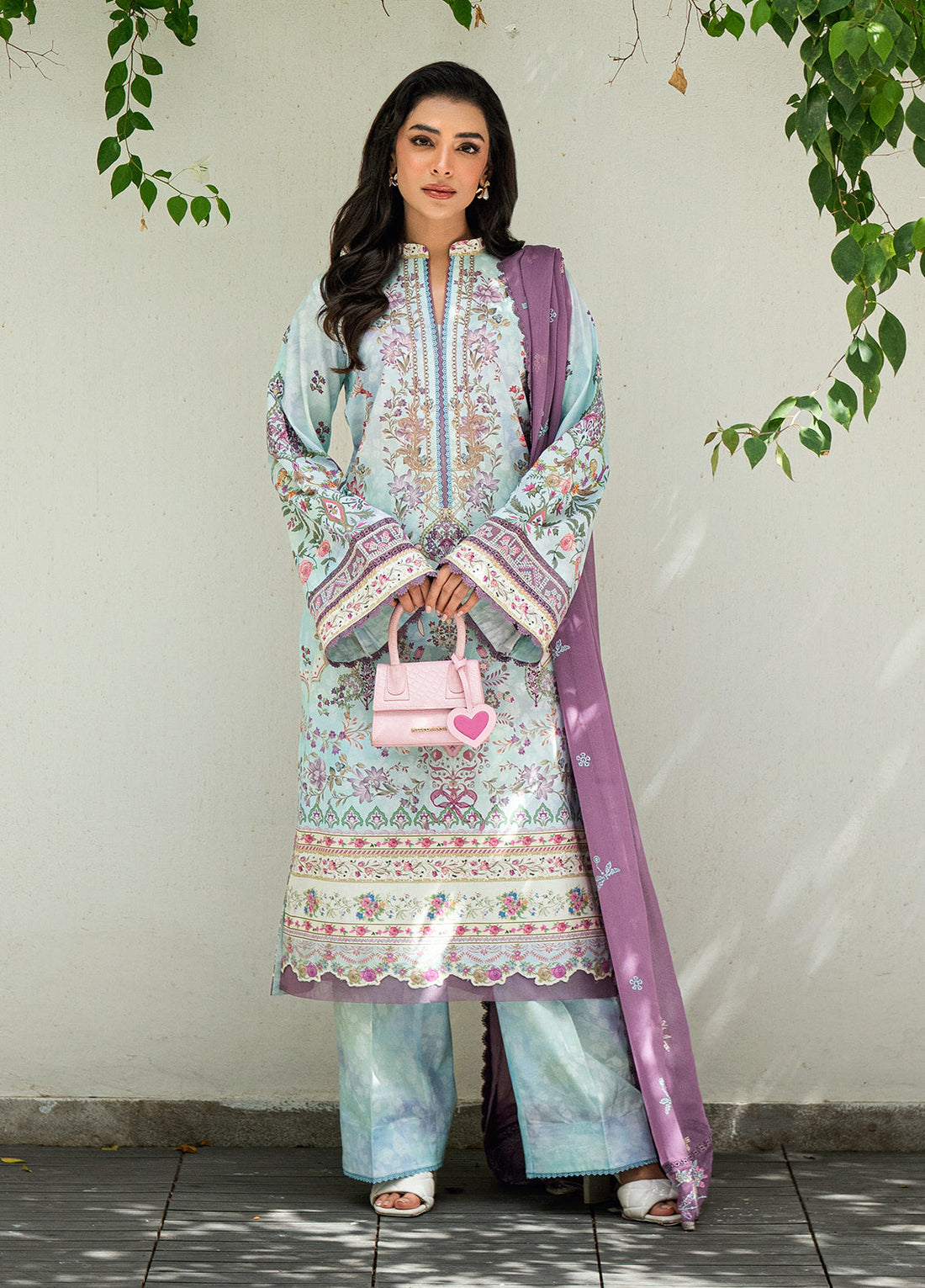 Sahane | Virelle The Lawn Edit | CG50002 Emily - by Libasekhas UK - Registered Vendor of : Sahane - 100% Original Designer Dress