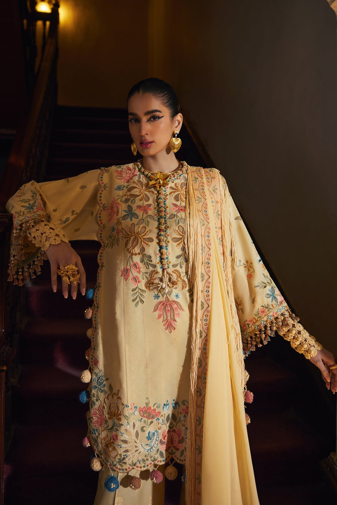Elan | Luxury Lawn 25 | ZAHARA (EL25-07 A) - by - Libasekhas UK - Registered Vendor of : Elan - 100% Original Designer Dresss