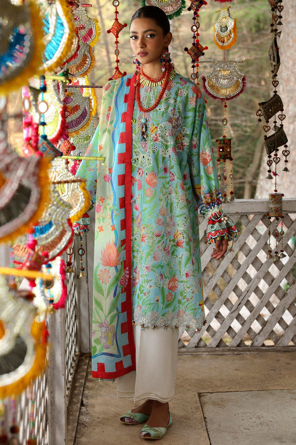 Zaha | Lawn 25 | ZARAAH (ZL25-08 B) - by - Libasekhas UK - Registered Vendor of : Zaha - 100% Original Designer Dresss