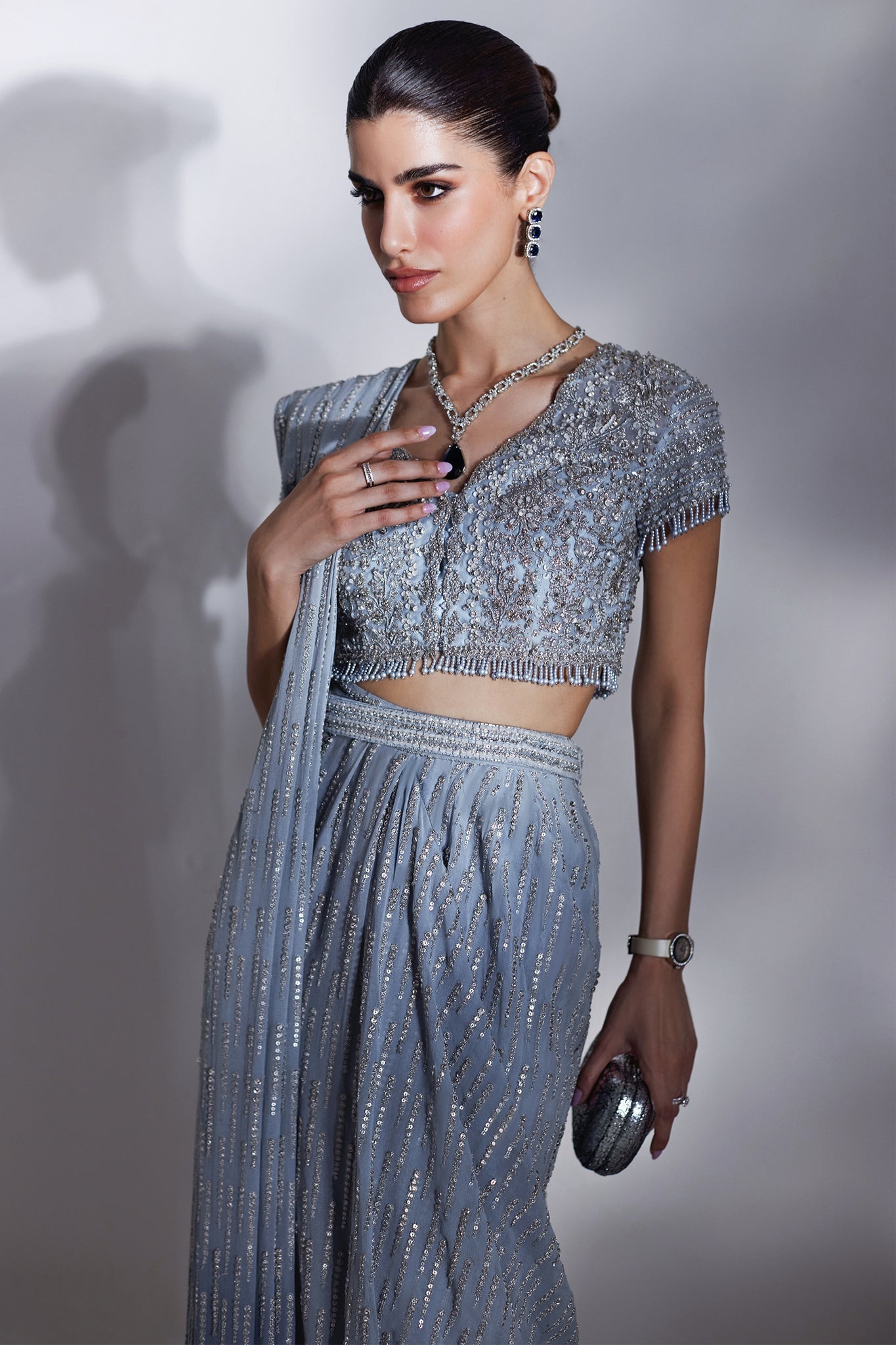 Elan | Luxury Wedding Wears | ECLAT GLACE (EP-21008) - by Libasekhas UK - Registered Vendor of : Elan - 100% Original Designer Dress