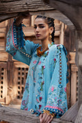 Elan | Luxury Lawn 25 | ISLA BLEU (EL25-11 A) - by - Libasekhas UK - Registered Vendor of : Elan - 100% Original Designer Dresss