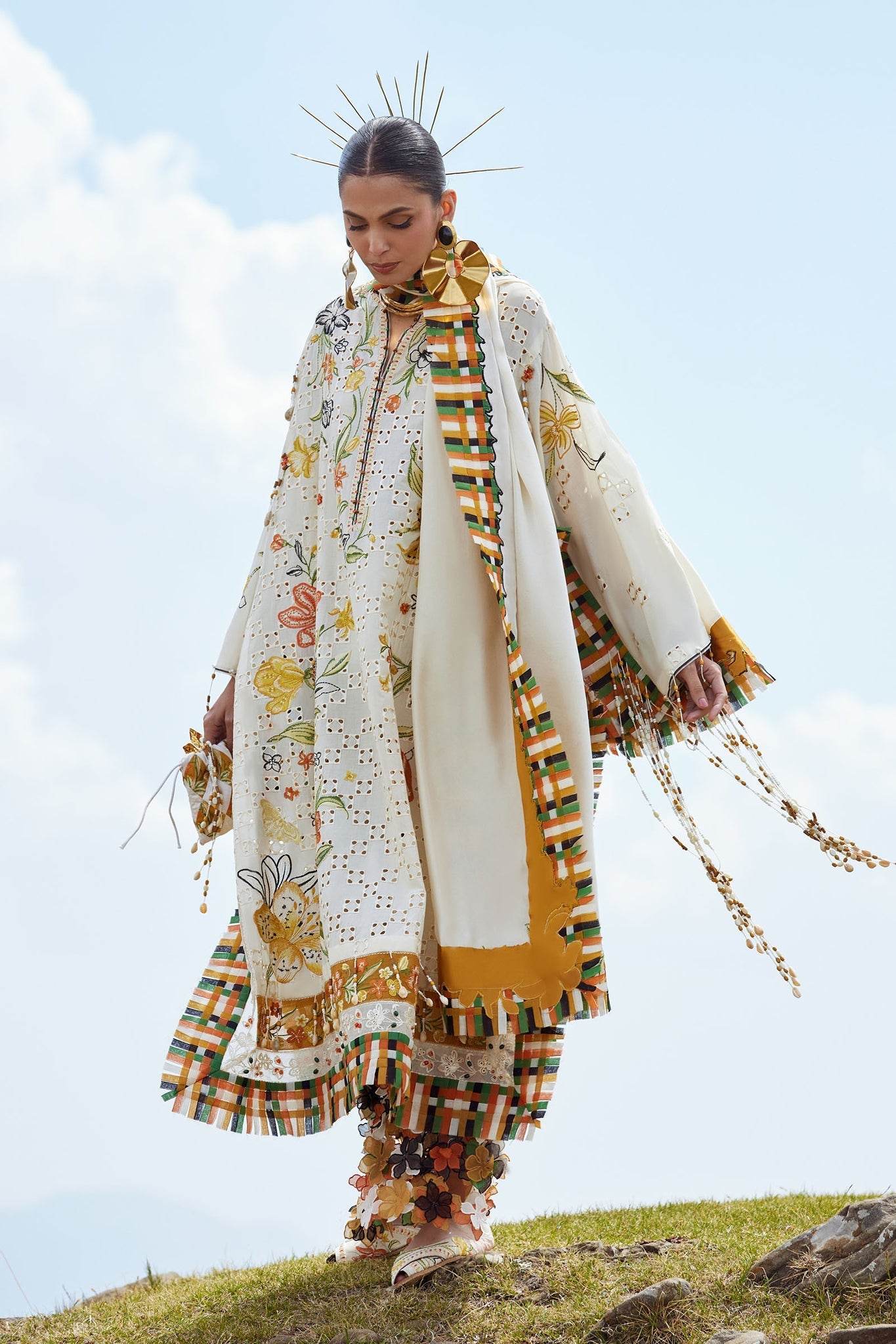 Elan | Kashmee Legacy Lawn 26 |SONAMARG (EL26-09 A) - by Libasekhas UK - Registered Vendor of : Elan - 100% Original Designer Dress