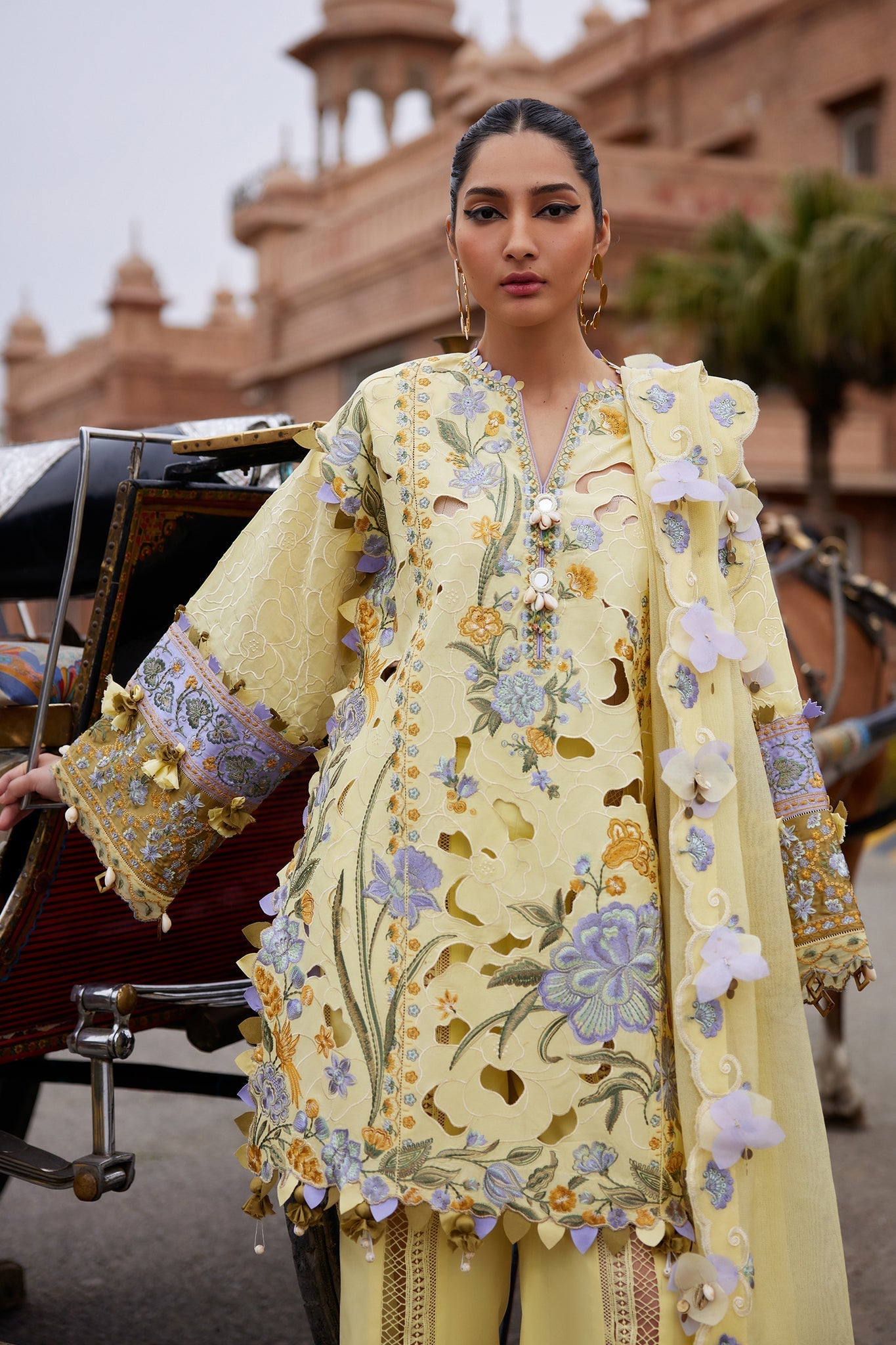 Elan | Luxury Lawn 25 | AMARA (EL25-09 A) - by - Libasekhas UK - Registered Vendor of : Elan - 100% Original Designer Dresss