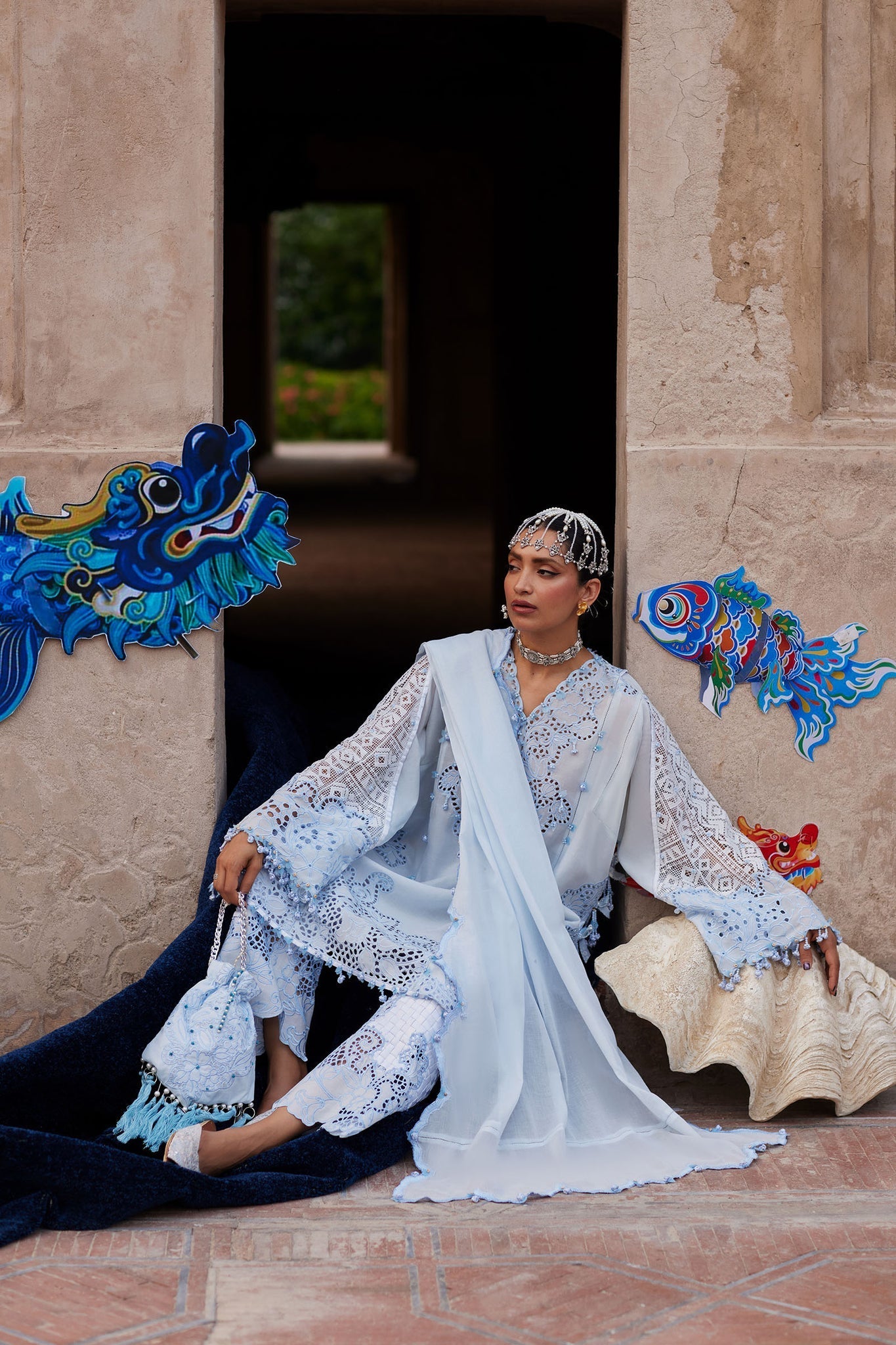 Elan | Kashmee Legacy Lawn 26 |BRUMINE (EL26-02 A) - by Libasekhas UK - Registered Vendor of : Elan - 100% Original Designer Dress