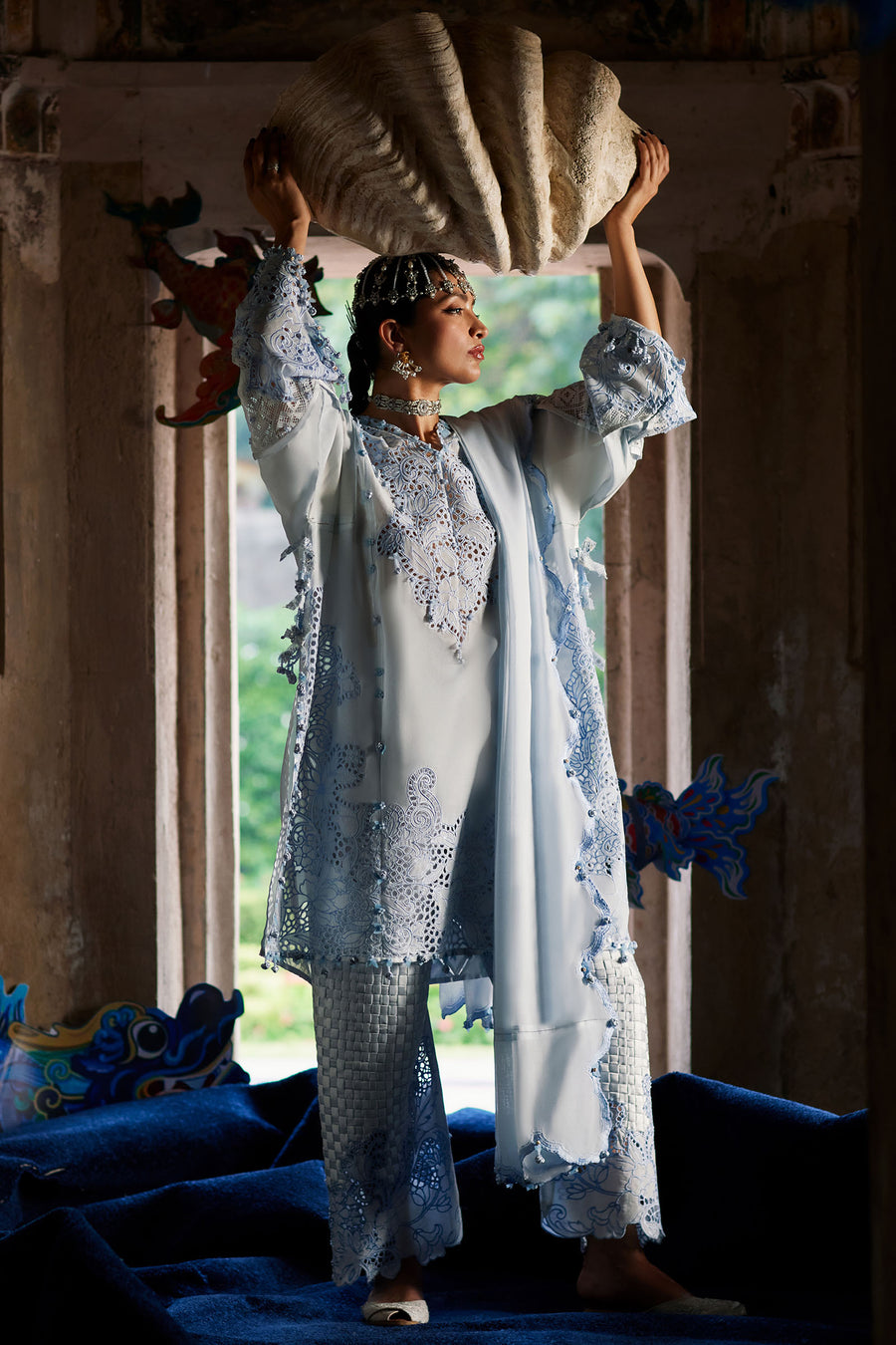 Elan | Kashmee Legacy Lawn 26 |BRUMINE (EL26-02 A) - by Libasekhas UK - Registered Vendor of : Elan - 100% Original Designer Dress