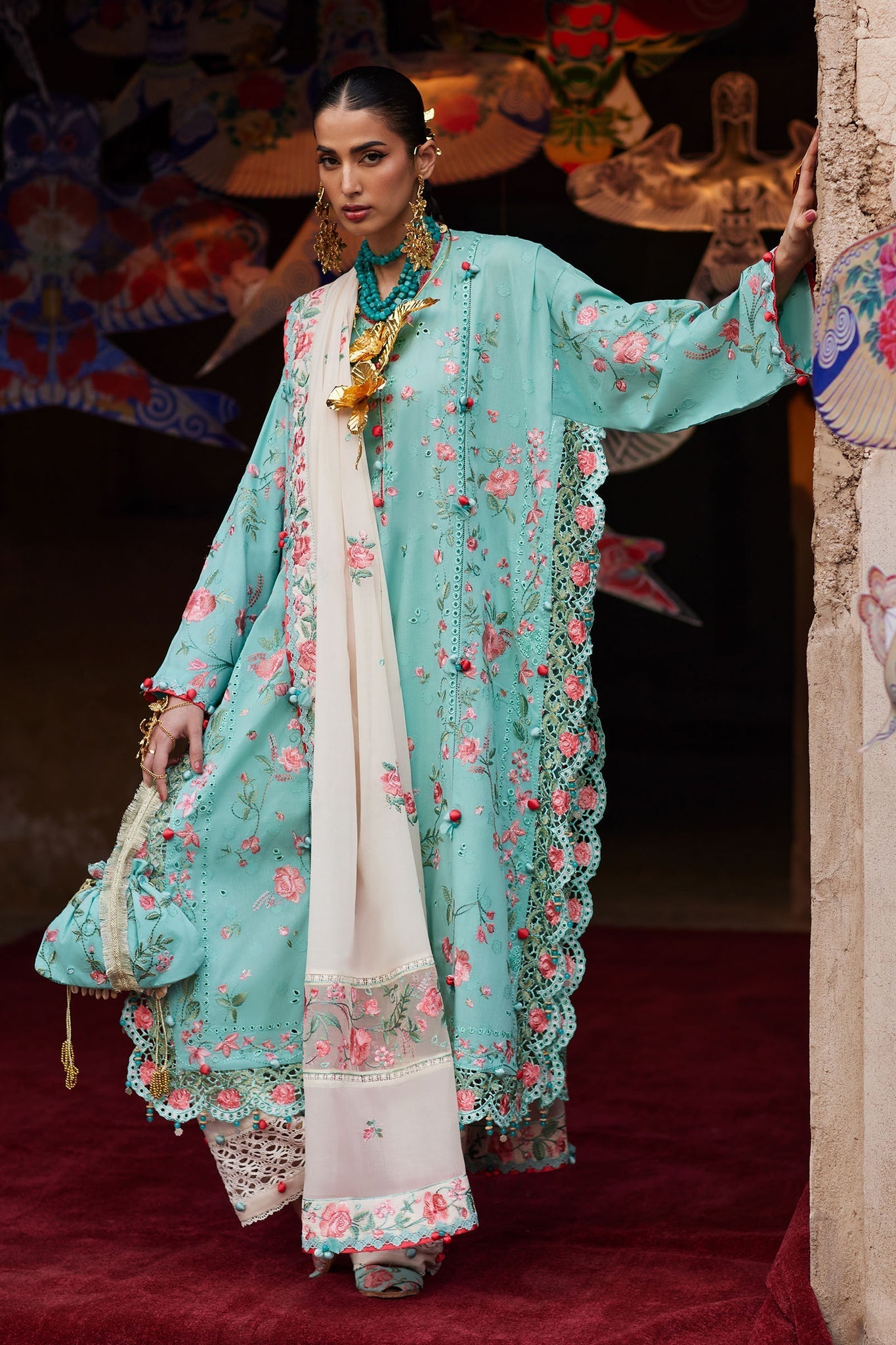 Elan | Kashmee Legacy Lawn 26 |GULRAAZ (EL26-08 B) - by Libasekhas UK - Registered Vendor of : Elan - 100% Original Designer Dress