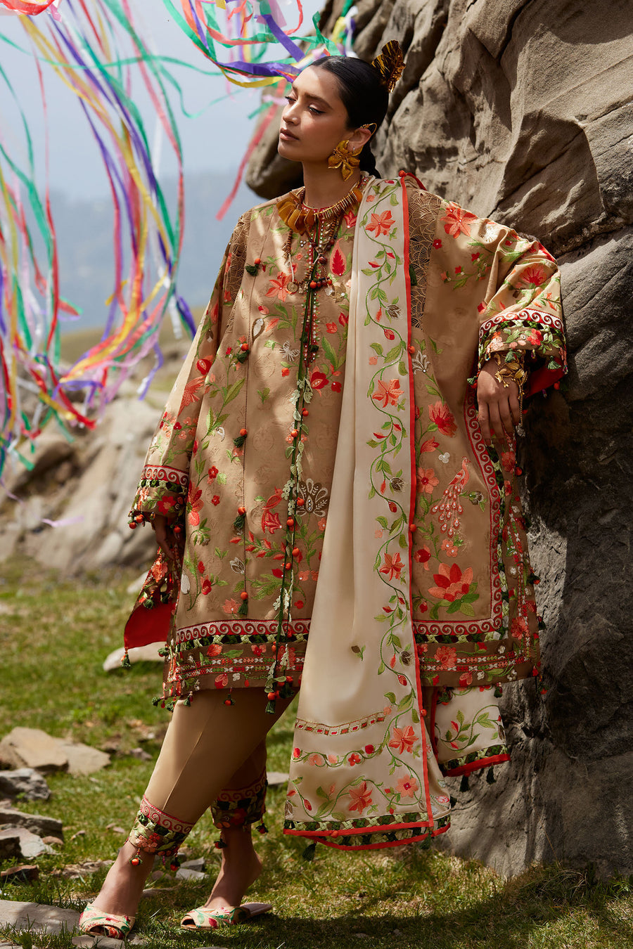 Elan | Kashmee Legacy Lawn 26 |DEODAR (EL26-12 B) - by Libasekhas UK - Registered Vendor of : Elan - 100% Original Designer Dress