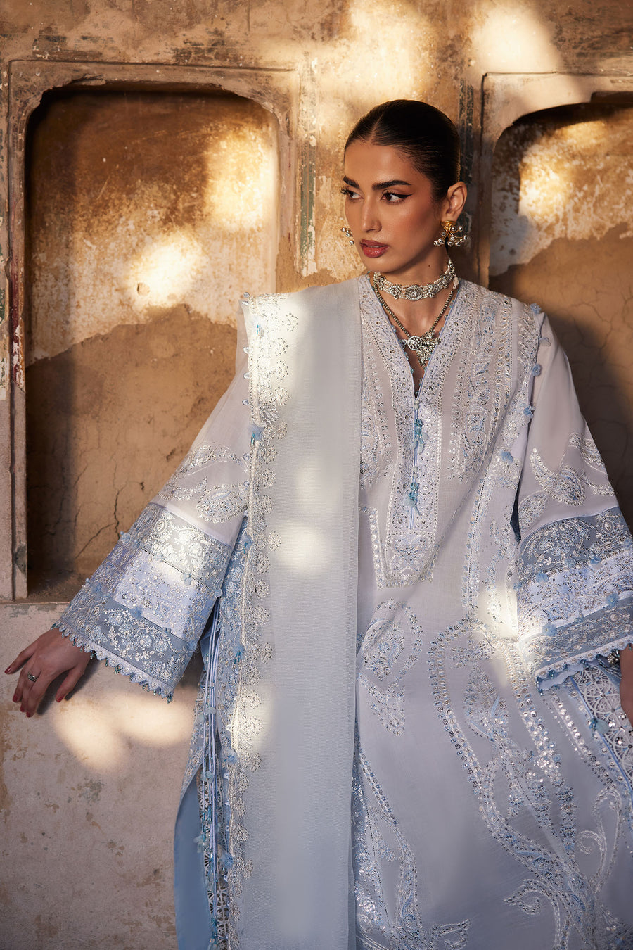 Elan | Kashmee Legacy Lawn 26 | ROUHAAN (EL26-04 A) - by Libasekhas UK - Registered Vendor of : Elan - 100% Original Designer Dress