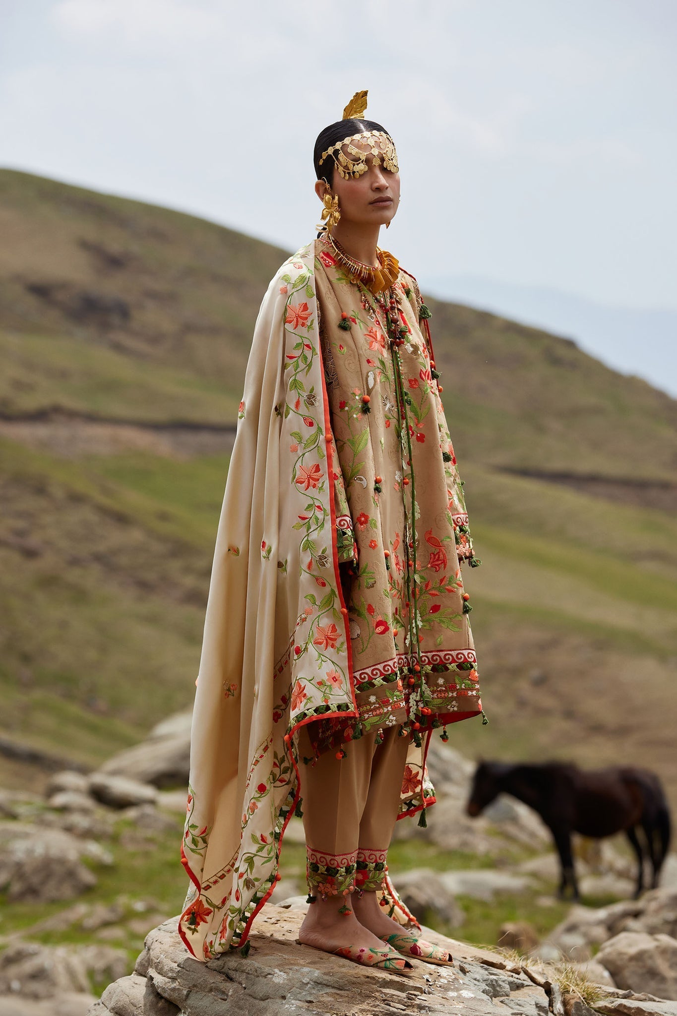Elan | Kashmee Legacy Lawn 26 |DEODAR (EL26-12 B) - by Libasekhas UK - Registered Vendor of : Elan - 100% Original Designer Dress