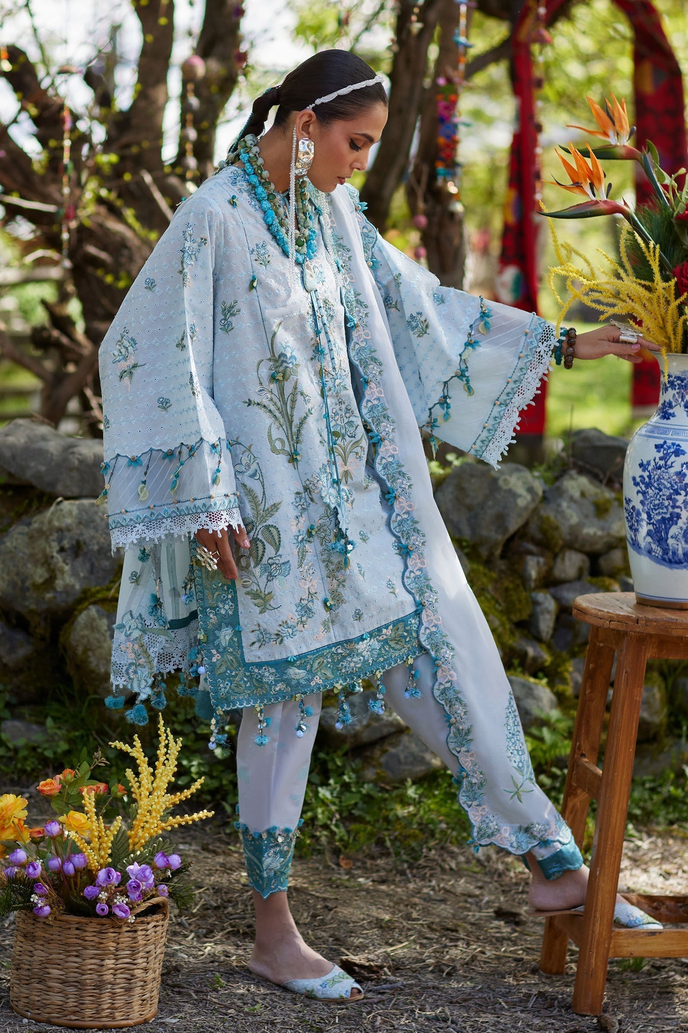 Elan | Kashmee Legacy Lawn 26 | MEHRVAAN (EL26-10 B) - by Libasekhas UK - Registered Vendor of : Elan - 100% Original Designer Dress