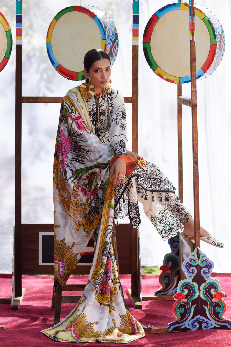 Elan | Kashmee Legacy Lawn 26 |ZEVARÃ (EL26-07 B) - by Libasekhas UK - Registered Vendor of : Elan - 100% Original Designer Dress