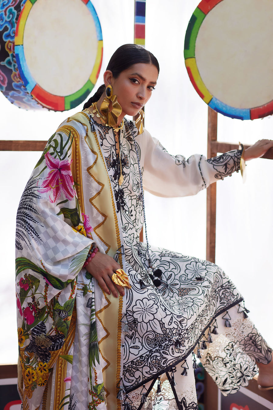 Elan | Kashmee Legacy Lawn 26 |ZEVARÃ (EL26-07 B) - by Libasekhas UK - Registered Vendor of : Elan - 100% Original Designer Dress