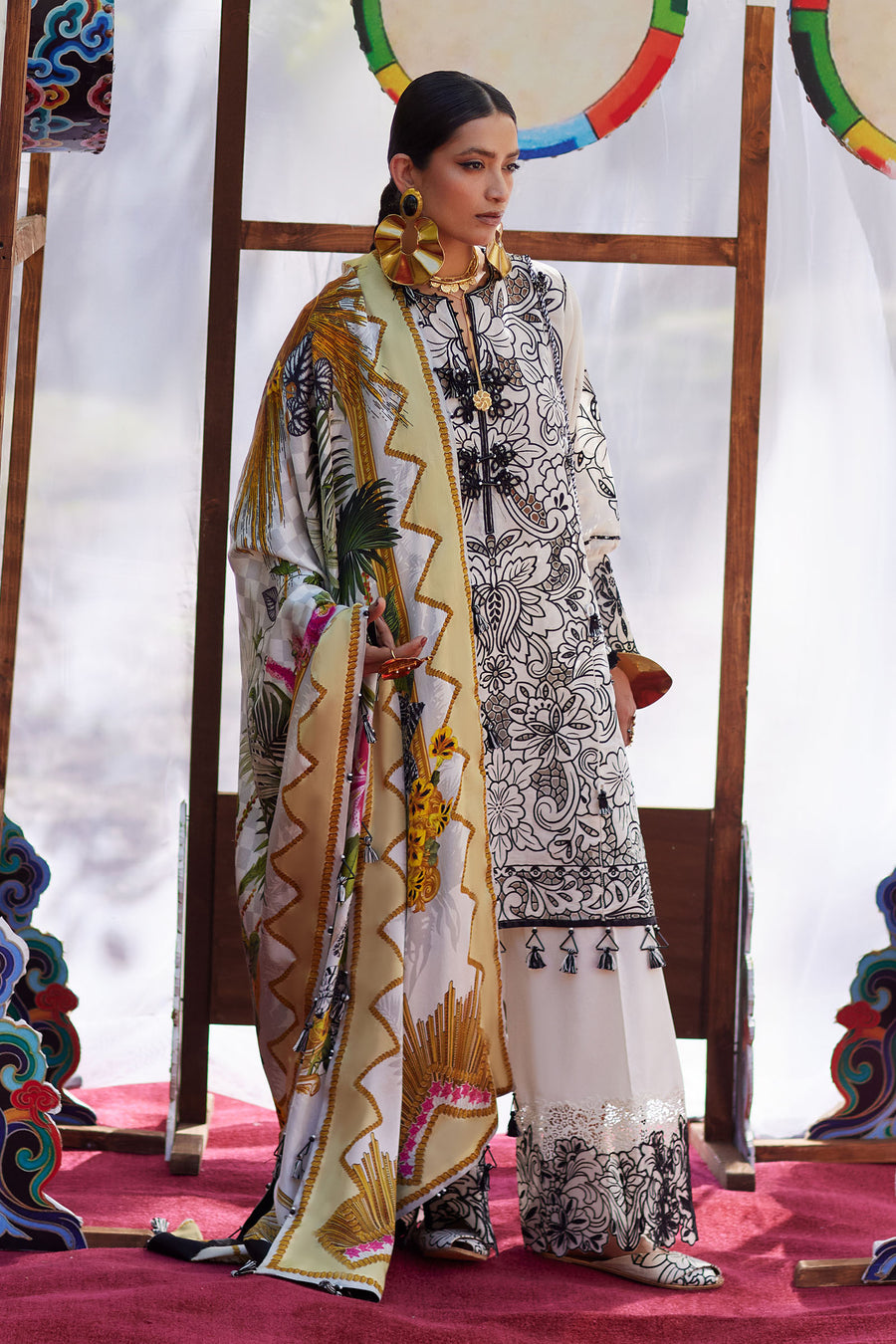 Elan | Kashmee Legacy Lawn 26 |ZEVARÃ (EL26-07 B) - by Libasekhas UK - Registered Vendor of : Elan - 100% Original Designer Dress