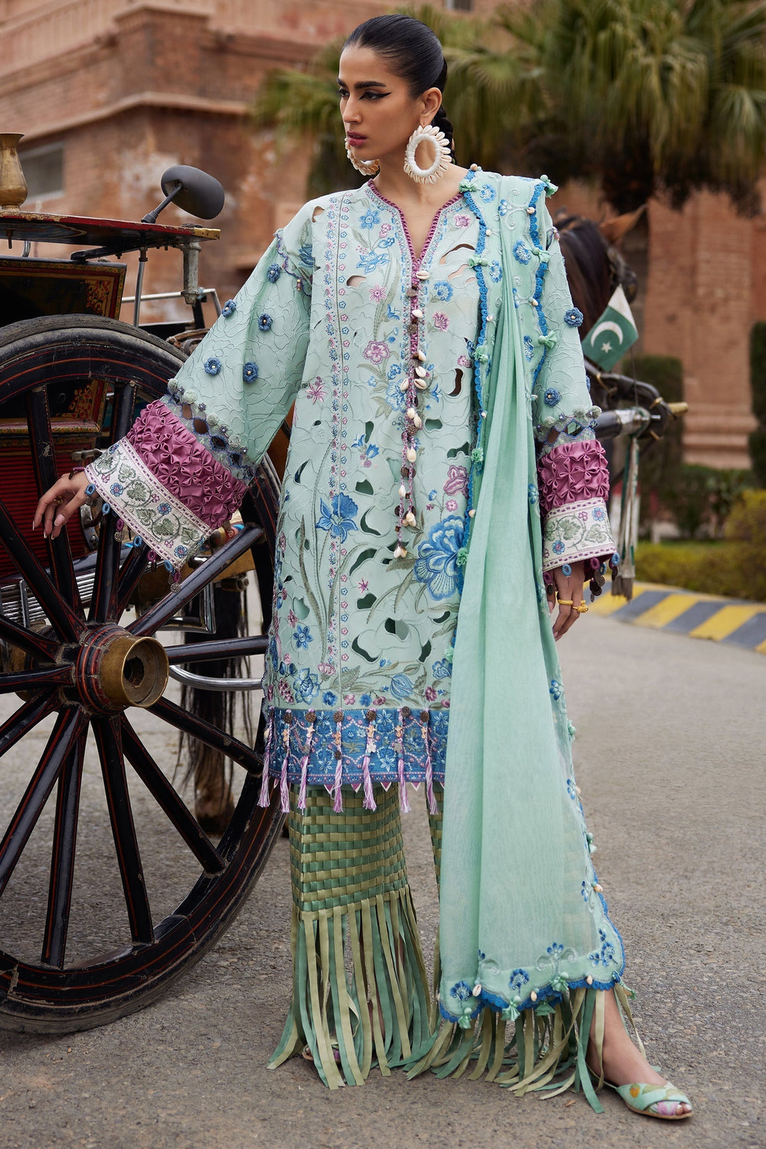 Elan | Luxury Lawn 25 | AMARA (EL25-09 B) - by - Libasekhas UK - Registered Vendor of : Elan - 100% Original Designer Dresss