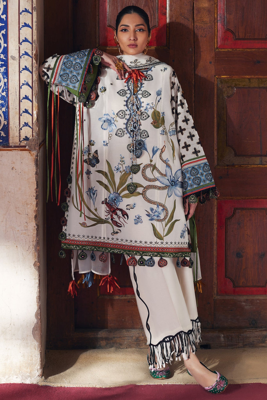 Elan | Luxury Lawn 25 | AZUREH (EL25-04 B) - by - Libasekhas UK - Registered Vendor of : Elan - 100% Original Designer Dresss