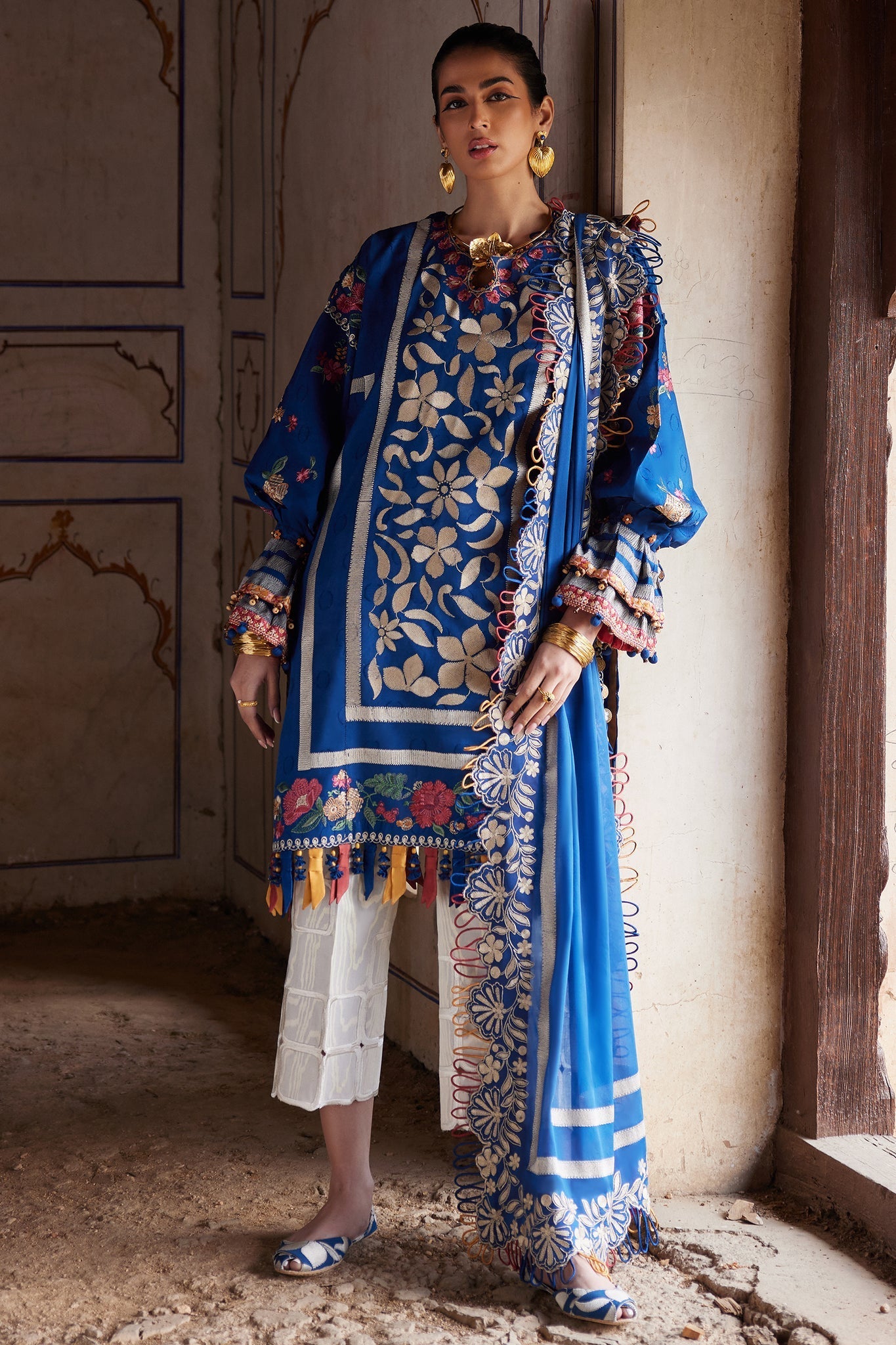 Elan | Luxury Lawn 25 | AURELIA (EL25-08 A) - by - Libasekhas UK - Registered Vendor of : Elan - 100% Original Designer Dresss