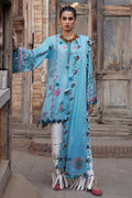 Elan | Luxury Lawn 25 | ISLA BLEU (EL25-11 A) - by - Libasekhas UK - Registered Vendor of : Elan - 100% Original Designer Dresss