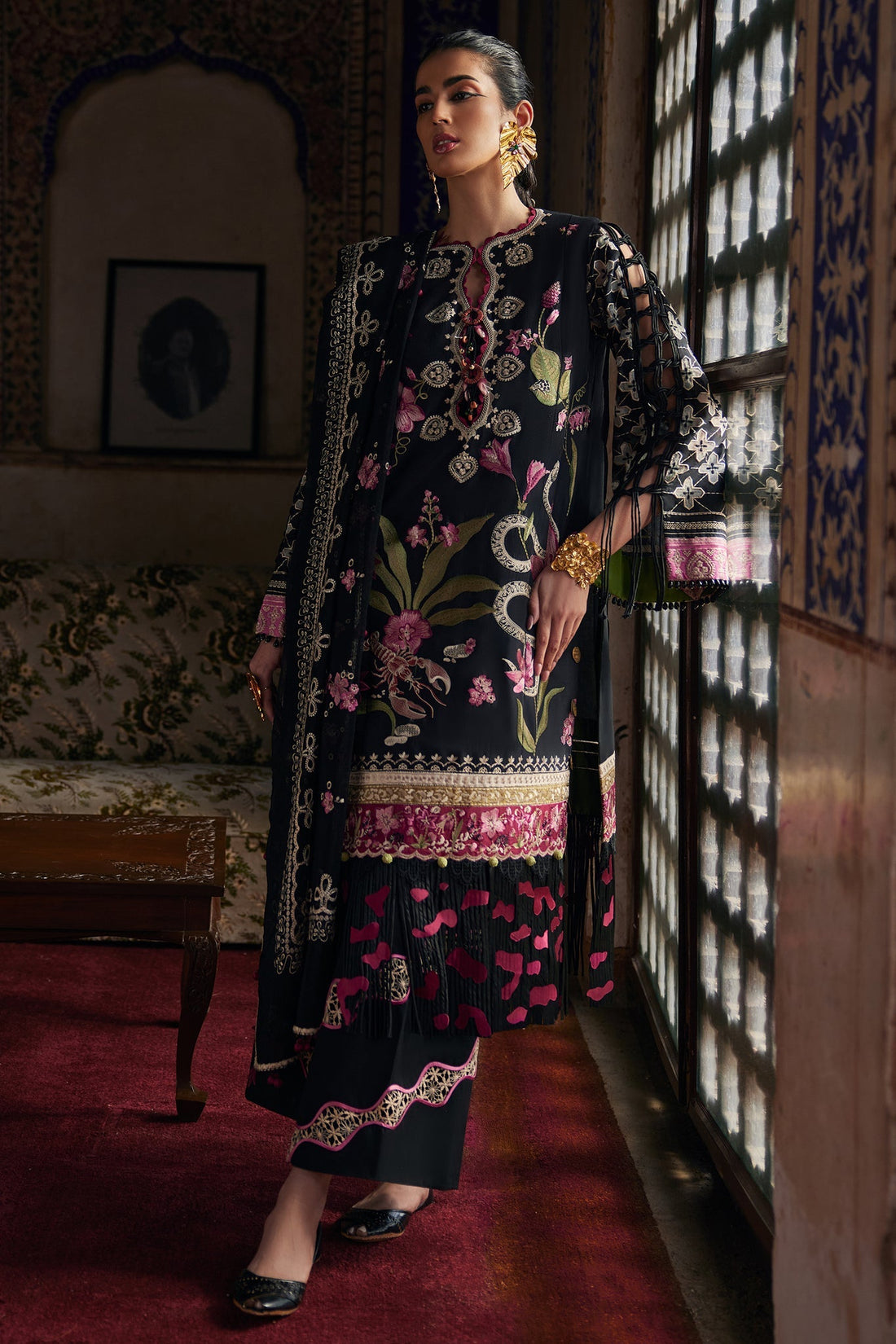 Elan | Luxury Lawn 25 | AZUREH (EL25-04 A) - by - Libasekhas UK - Registered Vendor of : Elan - 100% Original Designer Dresss