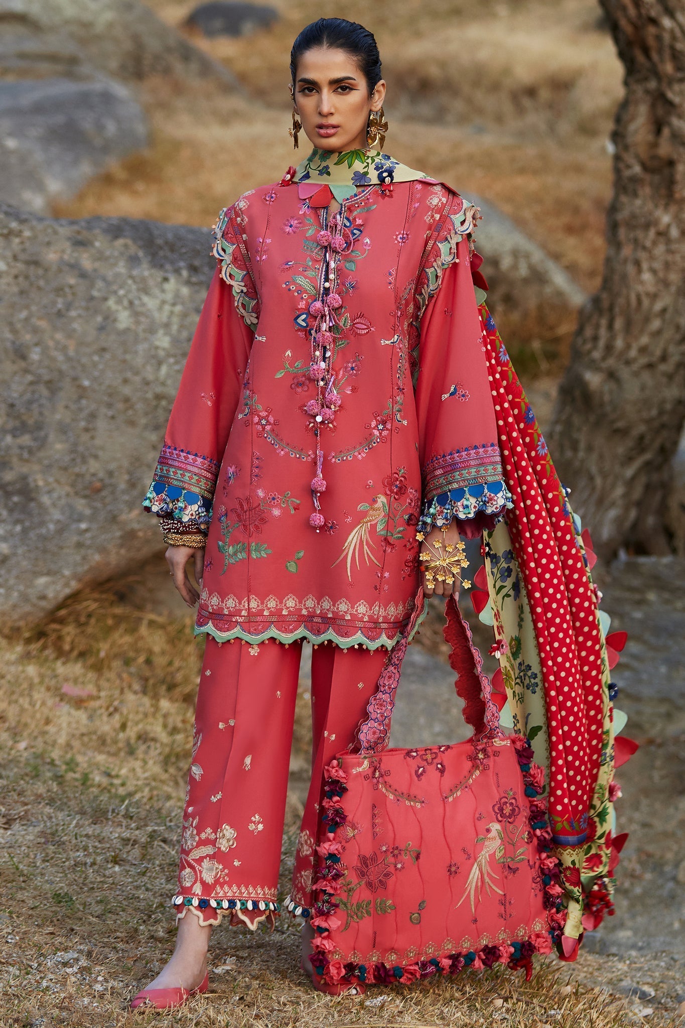 Elan | Luxury Lawn 25 | AURIELLE (EL25-06 B) - by - Libasekhas UK - Registered Vendor of : Elan - 100% Original Designer Dresss