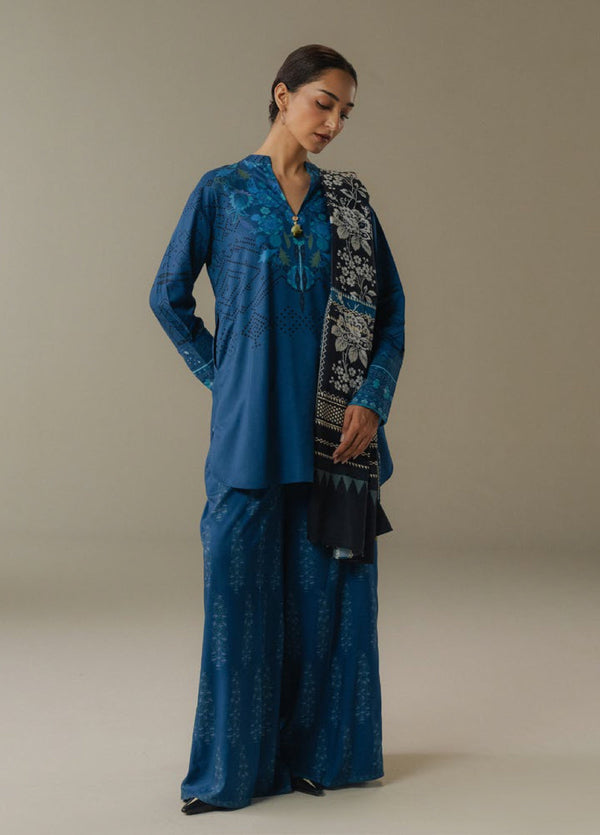 Zara Shahjahan | Coco Prints 25 |Terracotta Sky-9B - by Libasekhas UK - Registered Vendor of : Zara Shahjahan - 100% Original Designer Dress