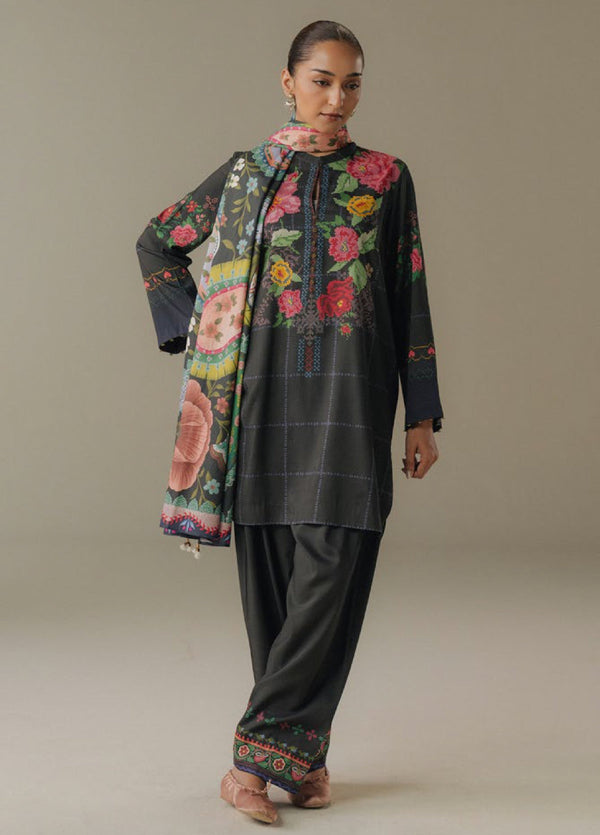 Zara Shahjahan | Coco Prints 25 |  Olive Hour-5A - by Libasekhas UK - Registered Vendor of : Zara Shahjahan - 100% Original Designer Dress