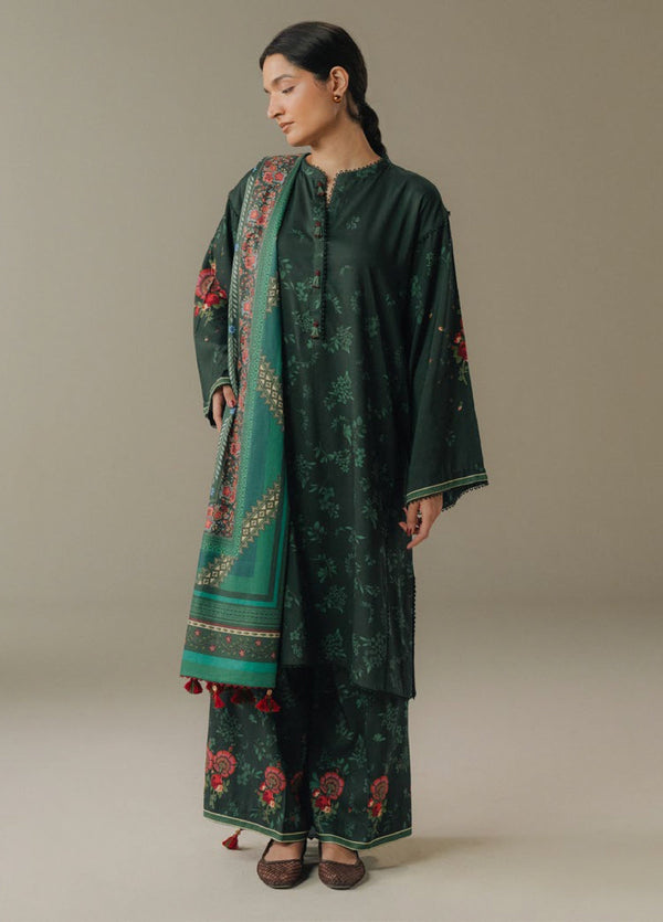 Zara Shahjahan | Coco Prints 25 | Wild Fern-2A - by Libasekhas UK - Registered Vendor of : Zara Shahjahan - 100% Original Designer Dress