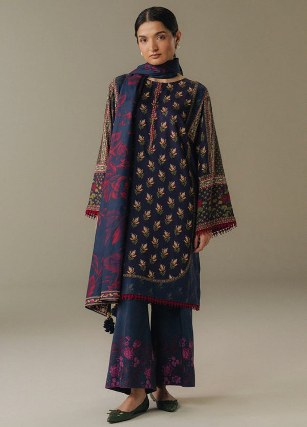 Zara Shahjahan | Coco Prints 25 | Soft Current-7B - by Libasekhas UK - Registered Vendor of : Zara Shahjahan - 100% Original Designer Dress