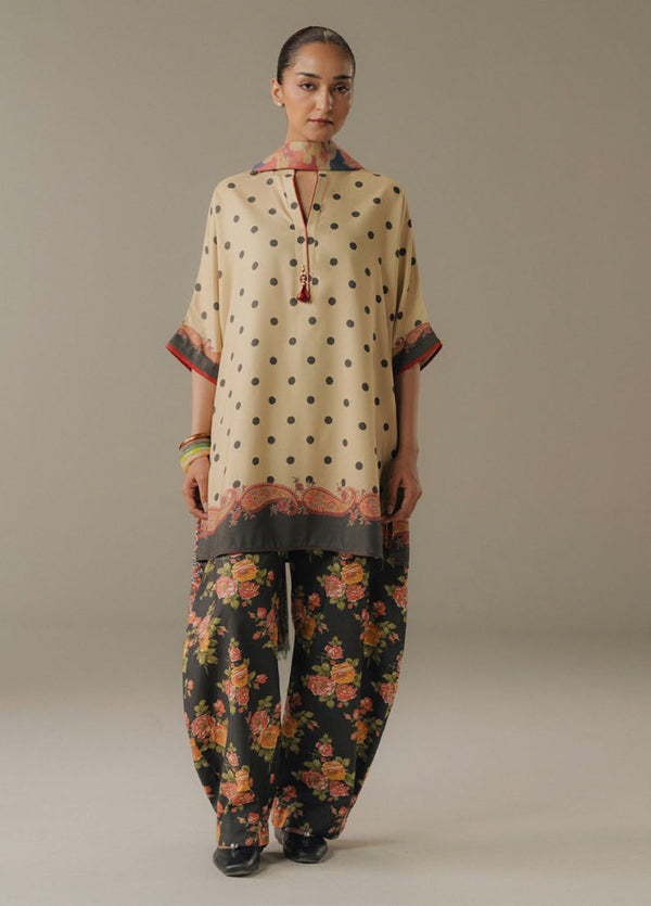 Zara Shahjahan | Coco Prints 25 | Paper Moon-3B - by Libasekhas UK - Registered Vendor of : Zara Sahjahan - 100% Original Designer Dress