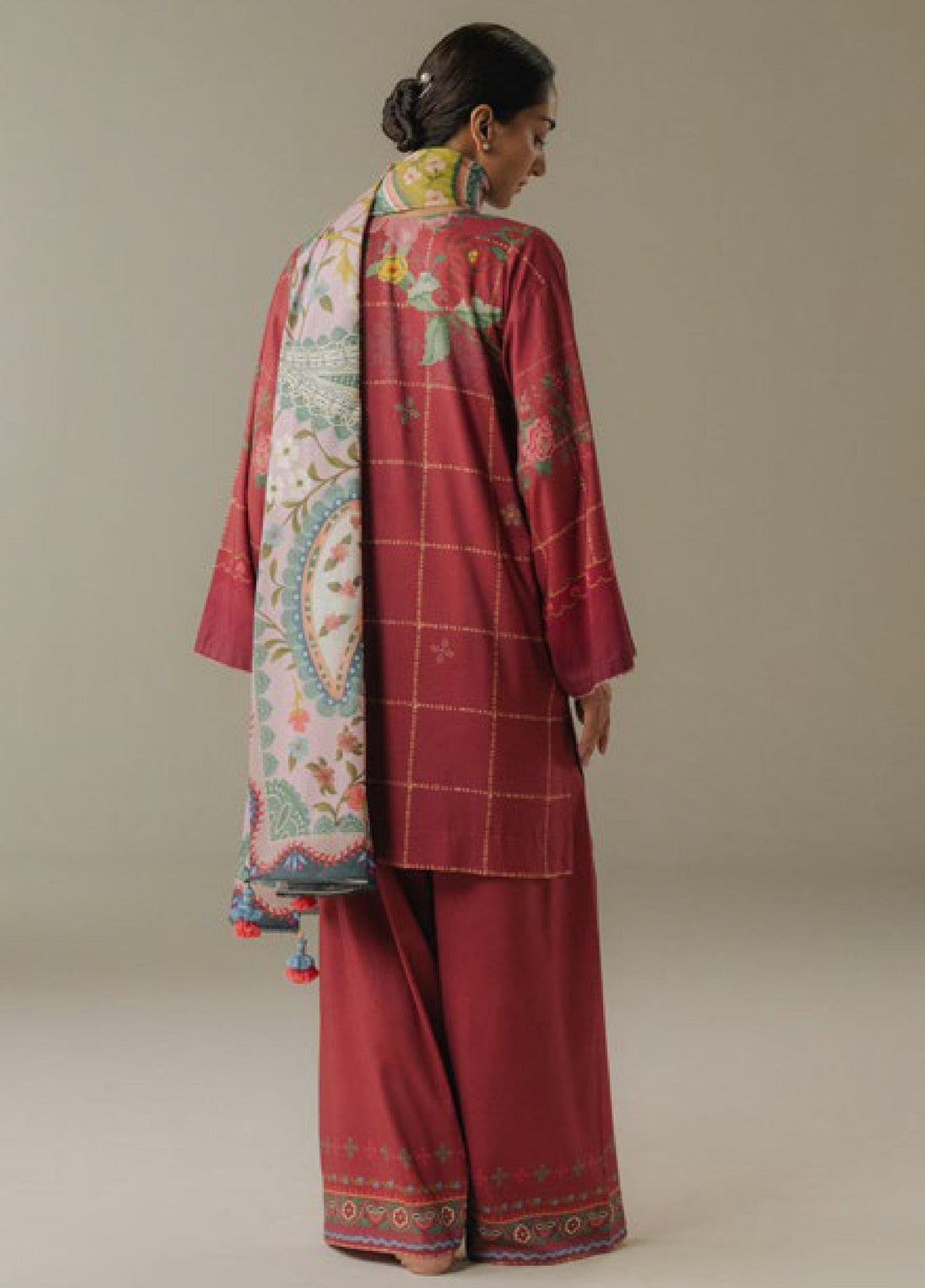 Zara Shahjahan | Coco Prints 25 |Olive Hour-5B - by Libasekhas UK - Registered Vendor of : Zara Shahjahan - 100% Original Designer Dress