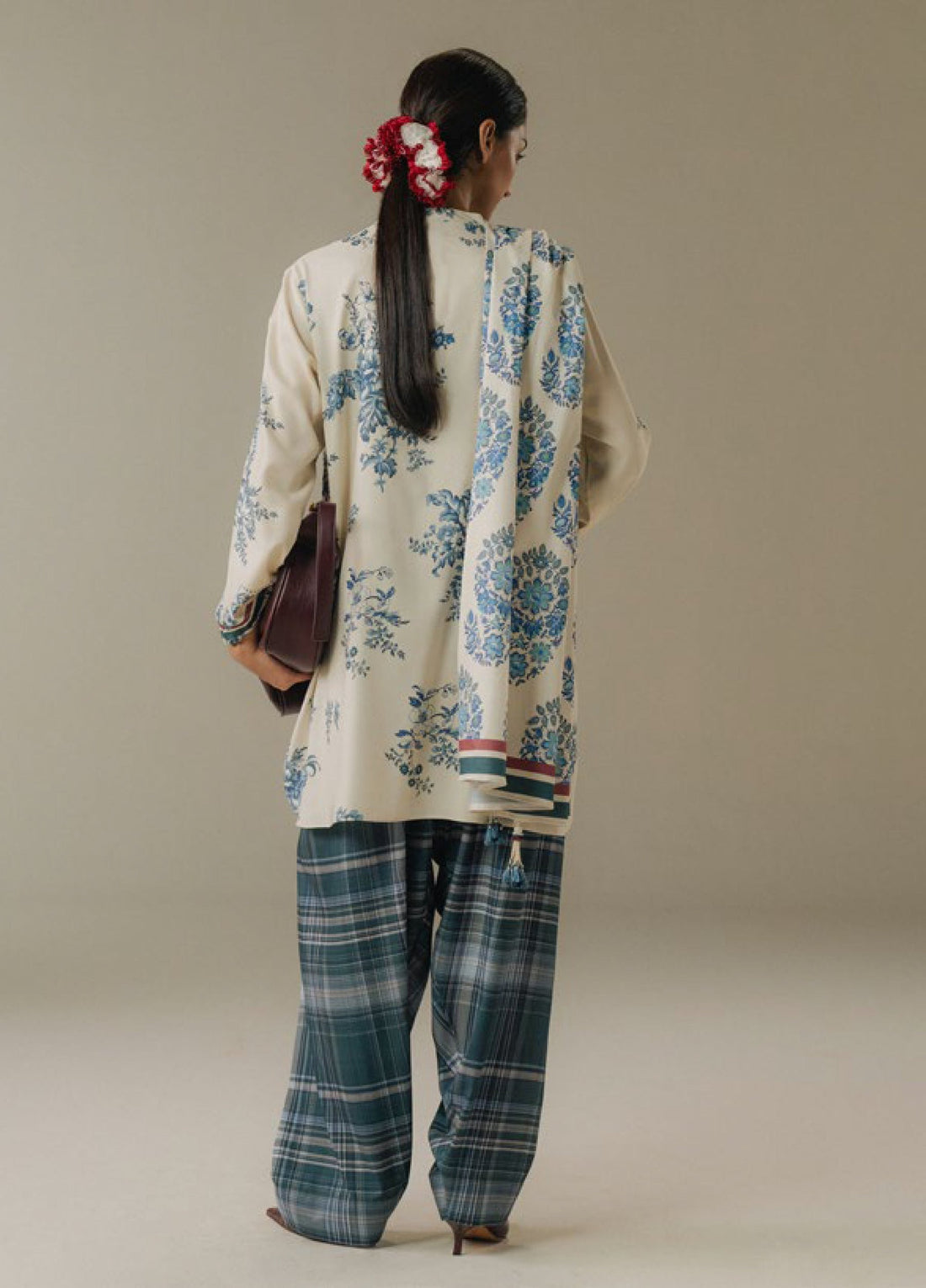 Zara Shahjahan | Coco Prints 25 |Hushed Ember-6A - by Libasekhas UK - Registered Vendor of : Zara Shahjahan - 100% Original Designer Dress