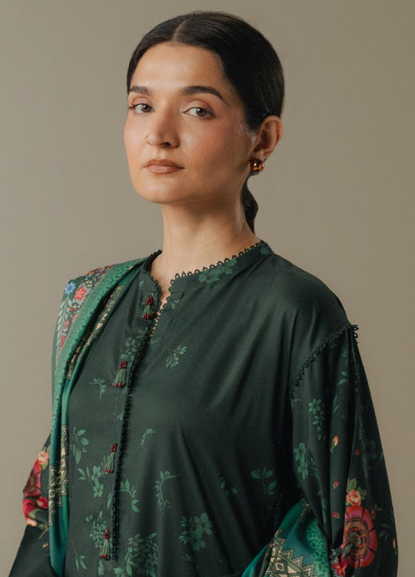 Zara Shahjahan | Coco Prints 25 | Wild Fern-2A - by Libasekhas UK - Registered Vendor of : Zara Shahjahan - 100% Original Designer Dress