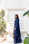 Manara | Mgrolia Garden 25 | INDIGO - by - Libasekhas UK - Registered Vendor of : Manara - 100% Original Designer Dresss