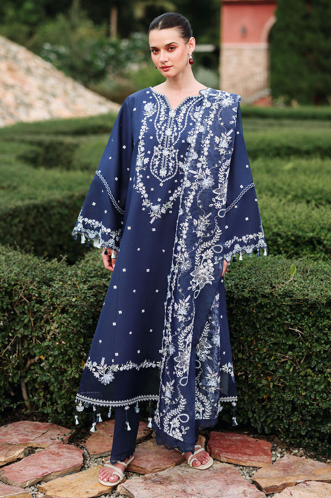 Cross Stitch | Eid Lawn Edit 26 | MIDNIGHT AURA - by Libasekhas UK - Registered Vendor of : Cross Stitch - 100% Original Designer Dress