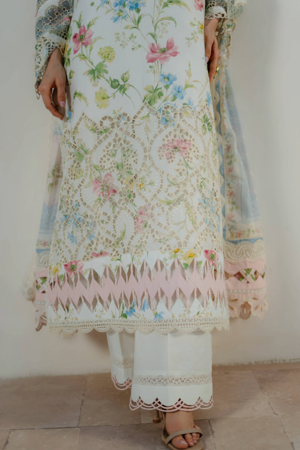 Manara | Summer Dreams 26 |WHITE GAURA - by Libasekhas UK - Registered Vendor of : Manara - 100% Original Designer Dress