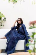 Manara | Mgrolia Garden 25 | INDIGO - by - Libasekhas UK - Registered Vendor of : Manara - 100% Original Designer Dresss