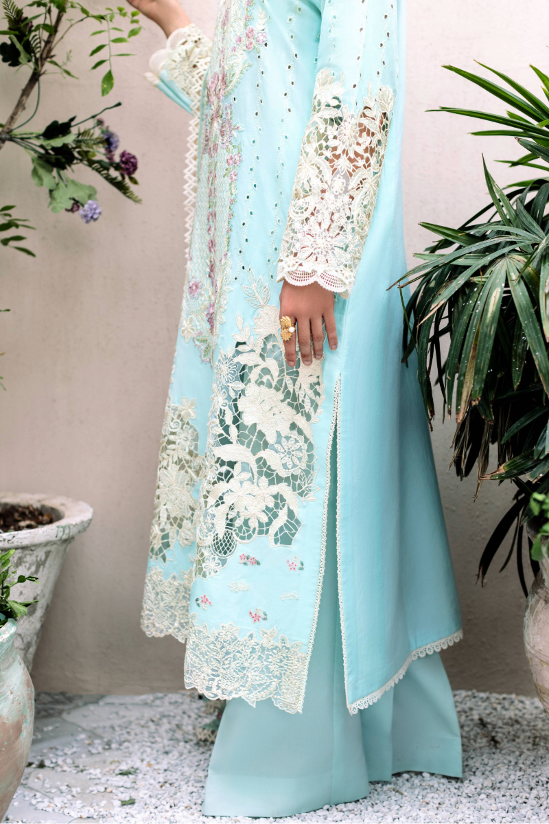 Manara | Mgrolia Garden 25 | AZURE - by - Libasekhas UK - Registered Vendor of : Manara - 100% Original Designer Dresss